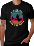 Surfer Dad Graphic Tee - Ride the Wave!