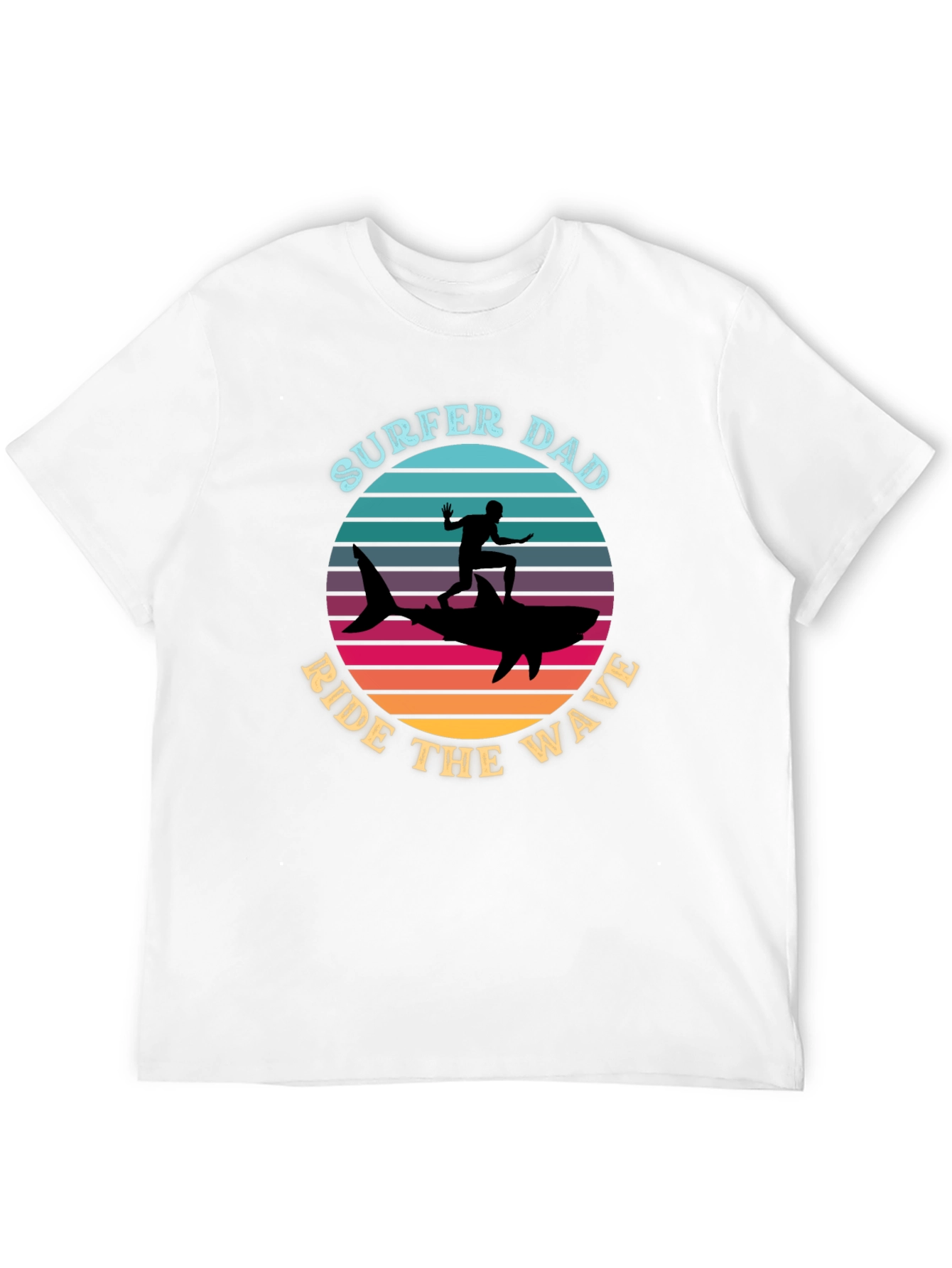 Surfer Dad Graphic Tee - Ride the Wave!