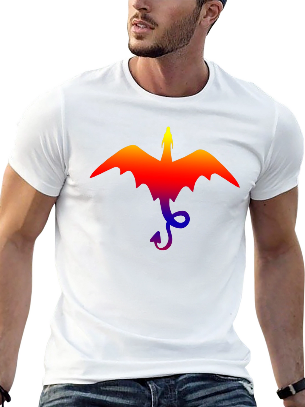 Dragon Graphic Tee - Mens Black T-Shirt