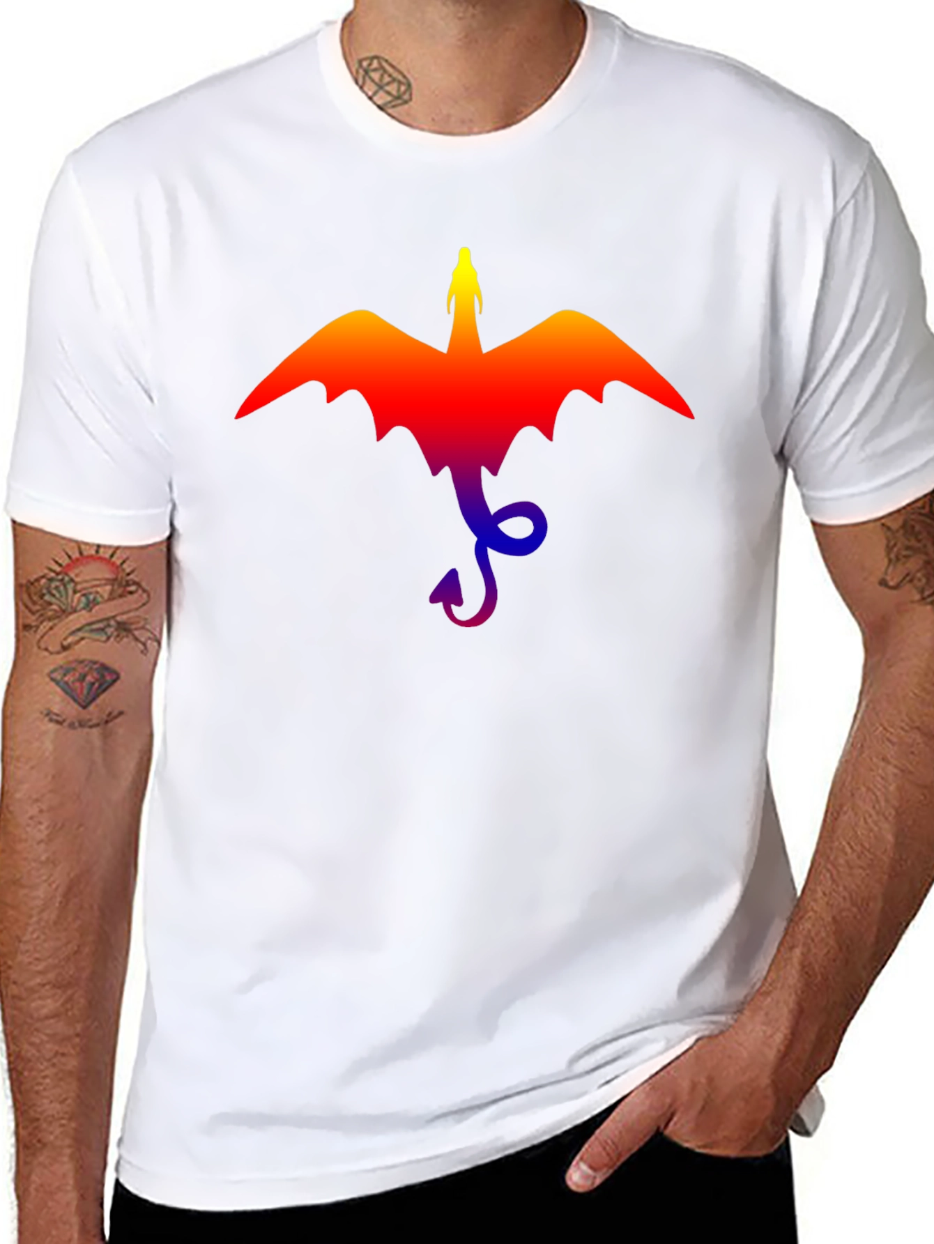 Dragon Graphic Tee - Mens Black T-Shirt