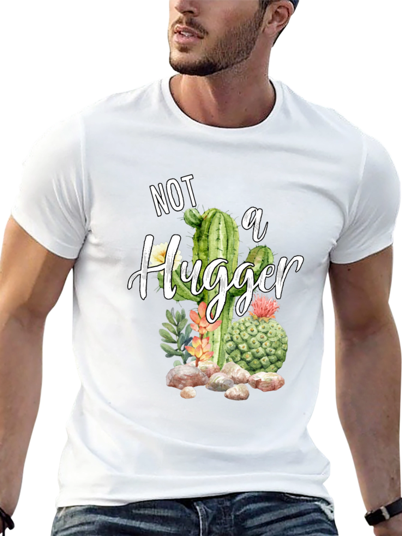 Not A Hugger Cactus T-Shirt