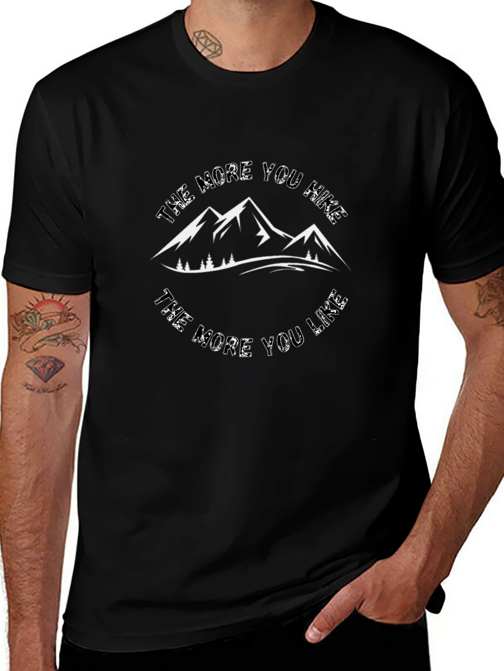 Hike More T-Shirt - Mountain Graphic Tee
