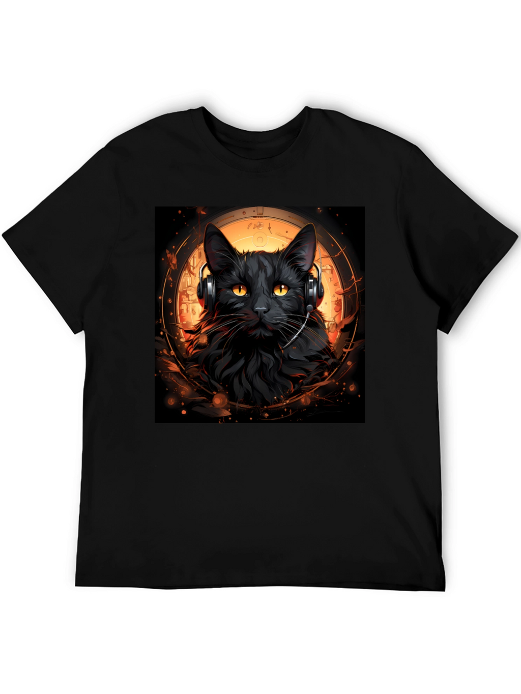 Black Cat DJ Graphic Tee