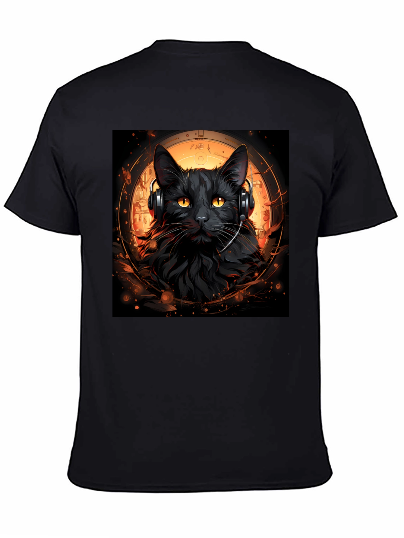 Black Cat DJ Graphic Tee