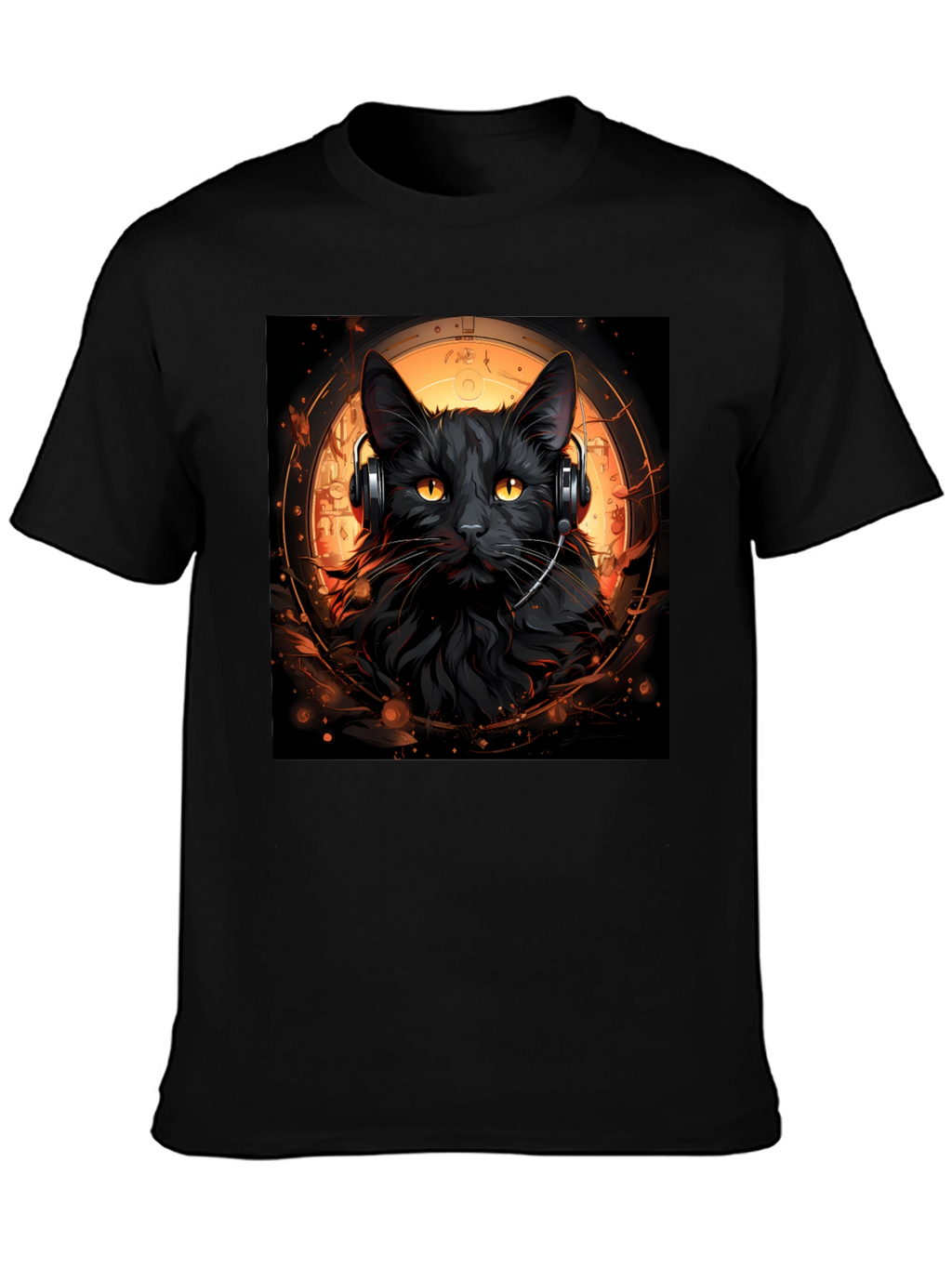 Black Cat DJ Graphic Tee