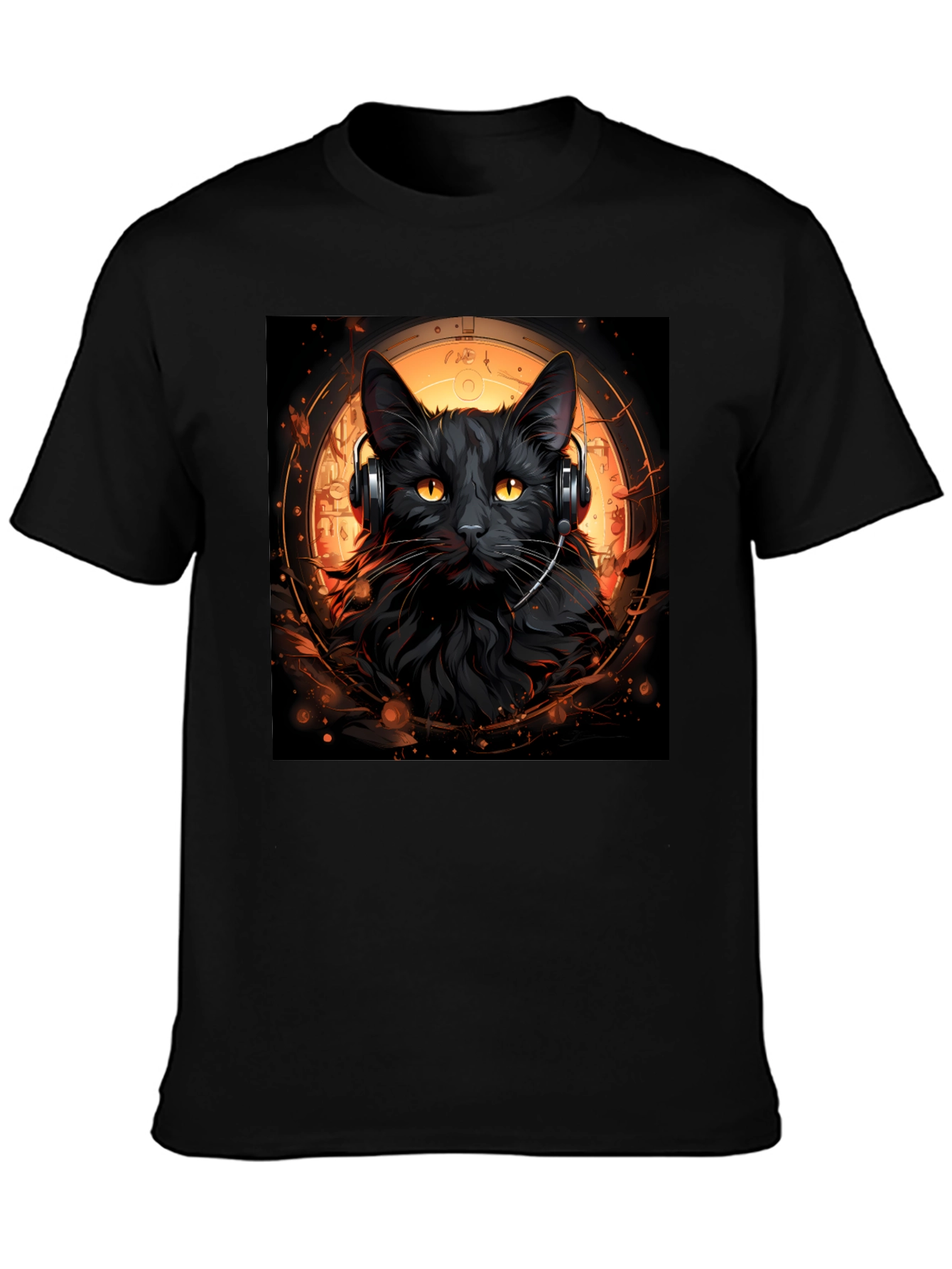 Black Cat DJ Graphic Tee