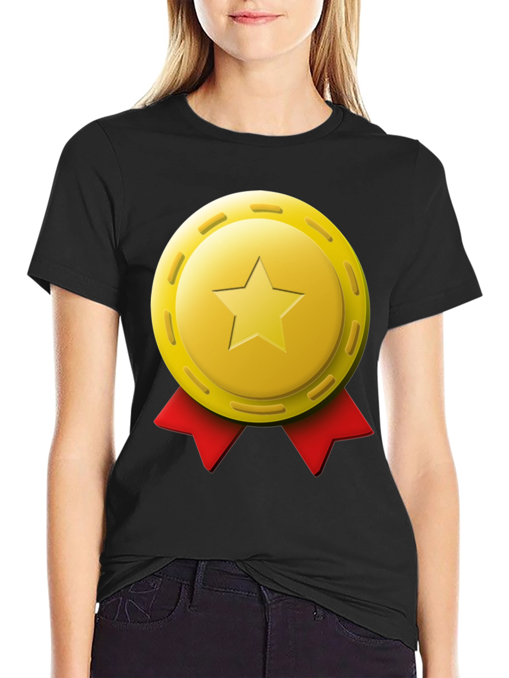 Star Medal Graphic T-Shirt - Premium Comfort