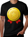 Star Medal Graphic T-Shirt - Premium Comfort
