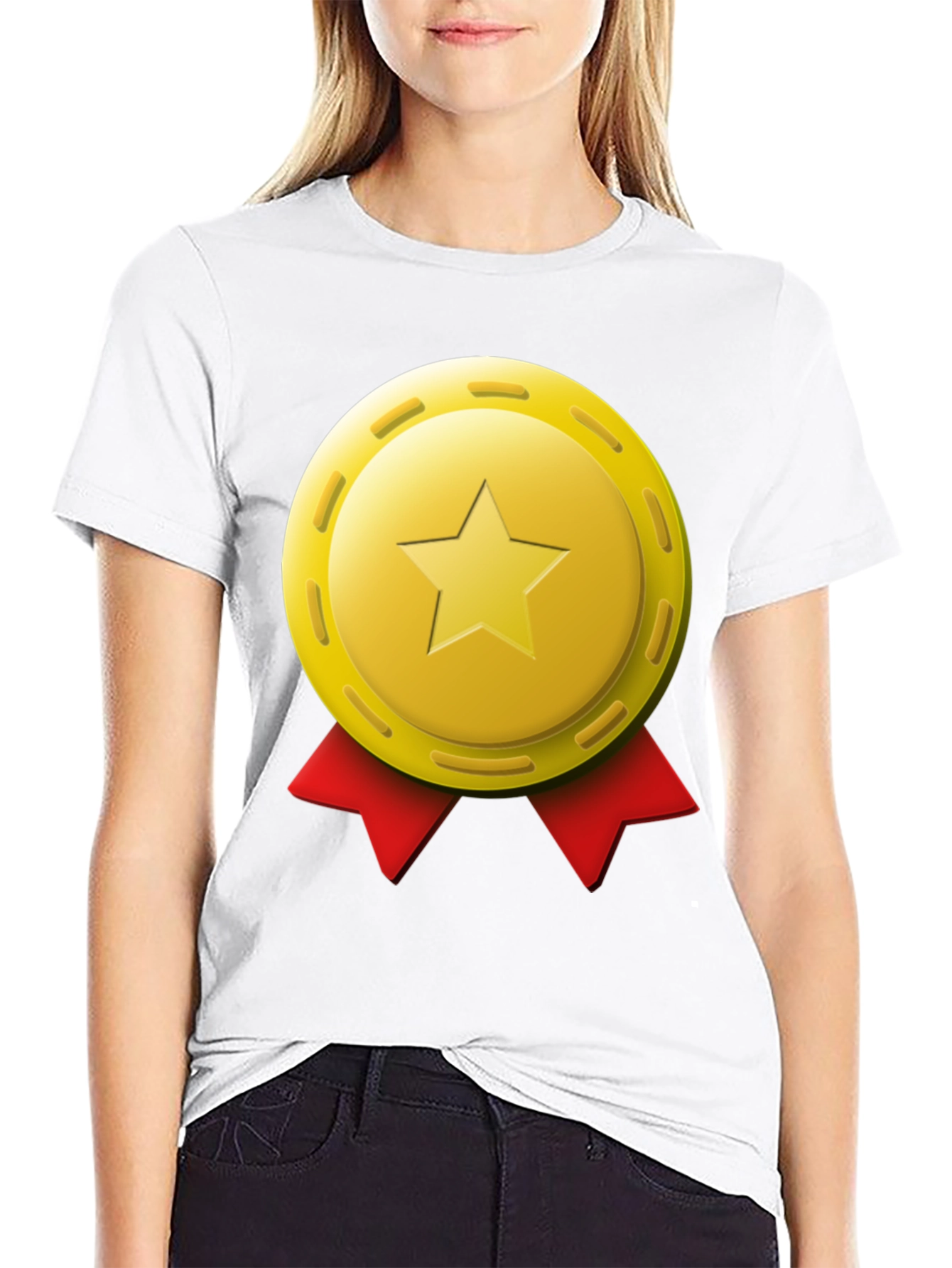 Star Medal Graphic T-Shirt - Premium Comfort