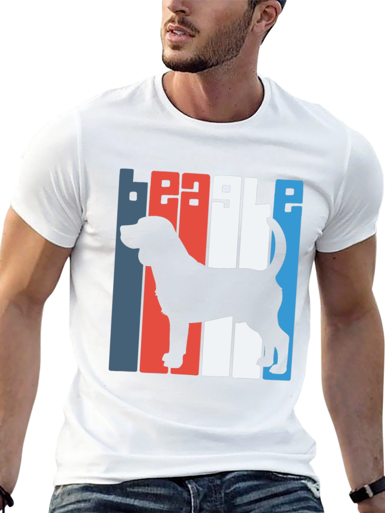 Beagle Silhouette Graphic Tee - Classic Fit