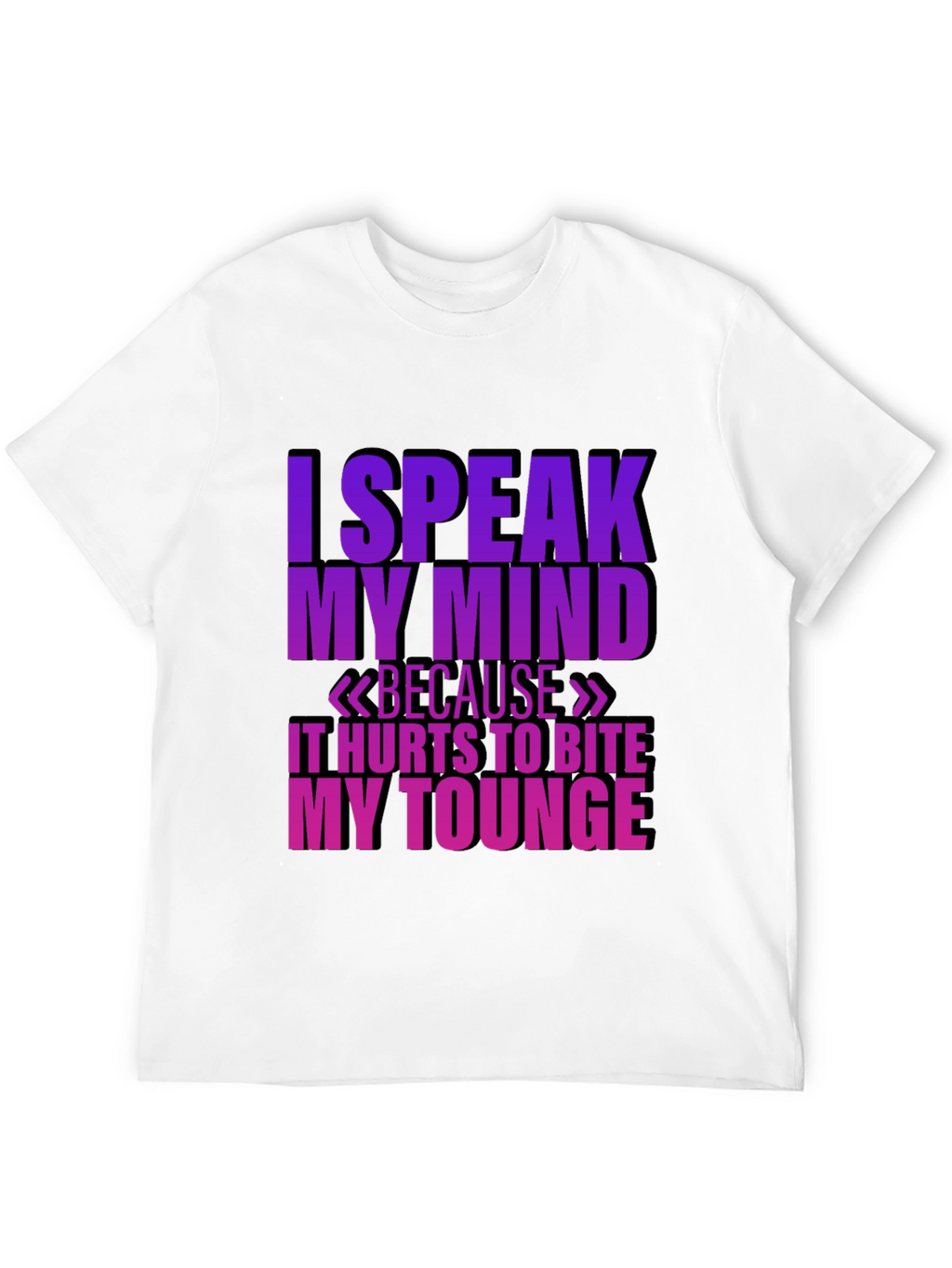 Speak My Mind Black T-Shirt