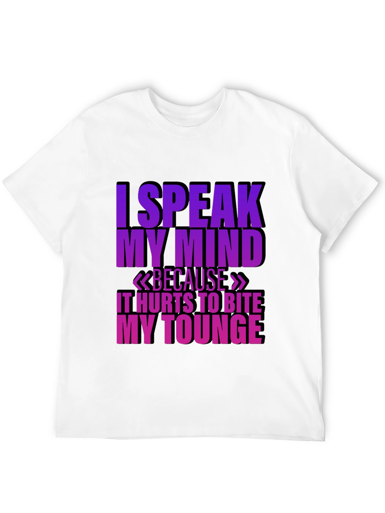 Speak My Mind Black T-Shirt