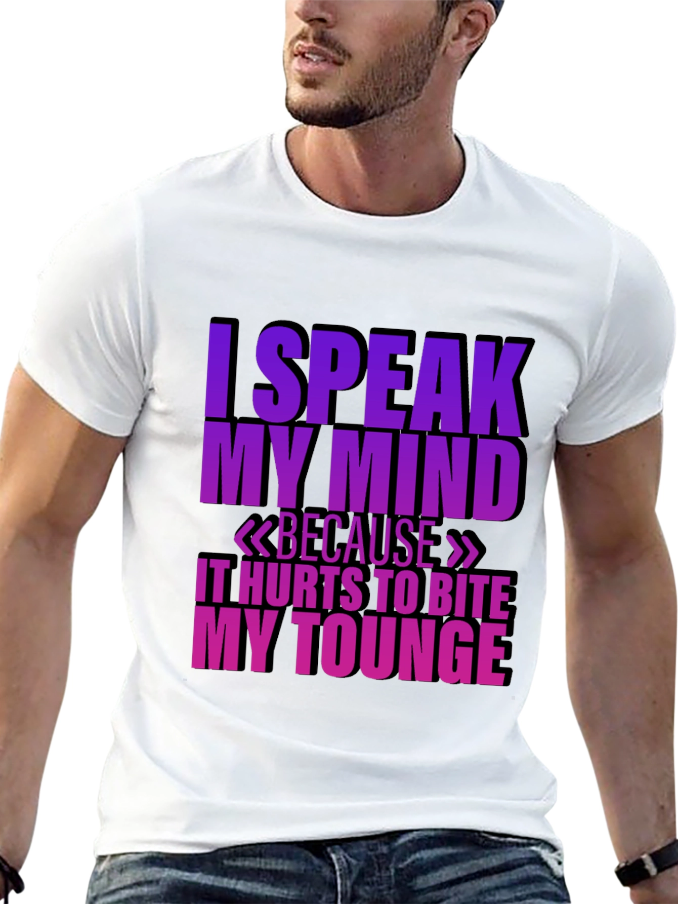 Speak My Mind Black T-Shirt