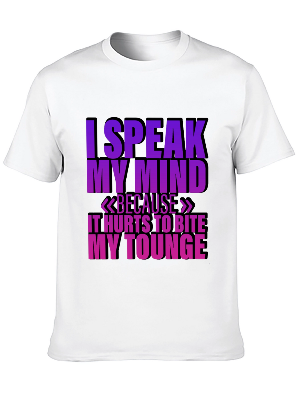 Speak My Mind Black T-Shirt
