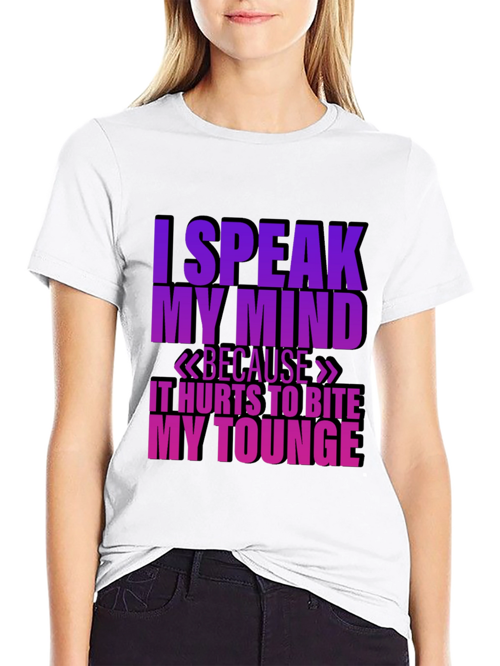 Speak My Mind Black T-Shirt