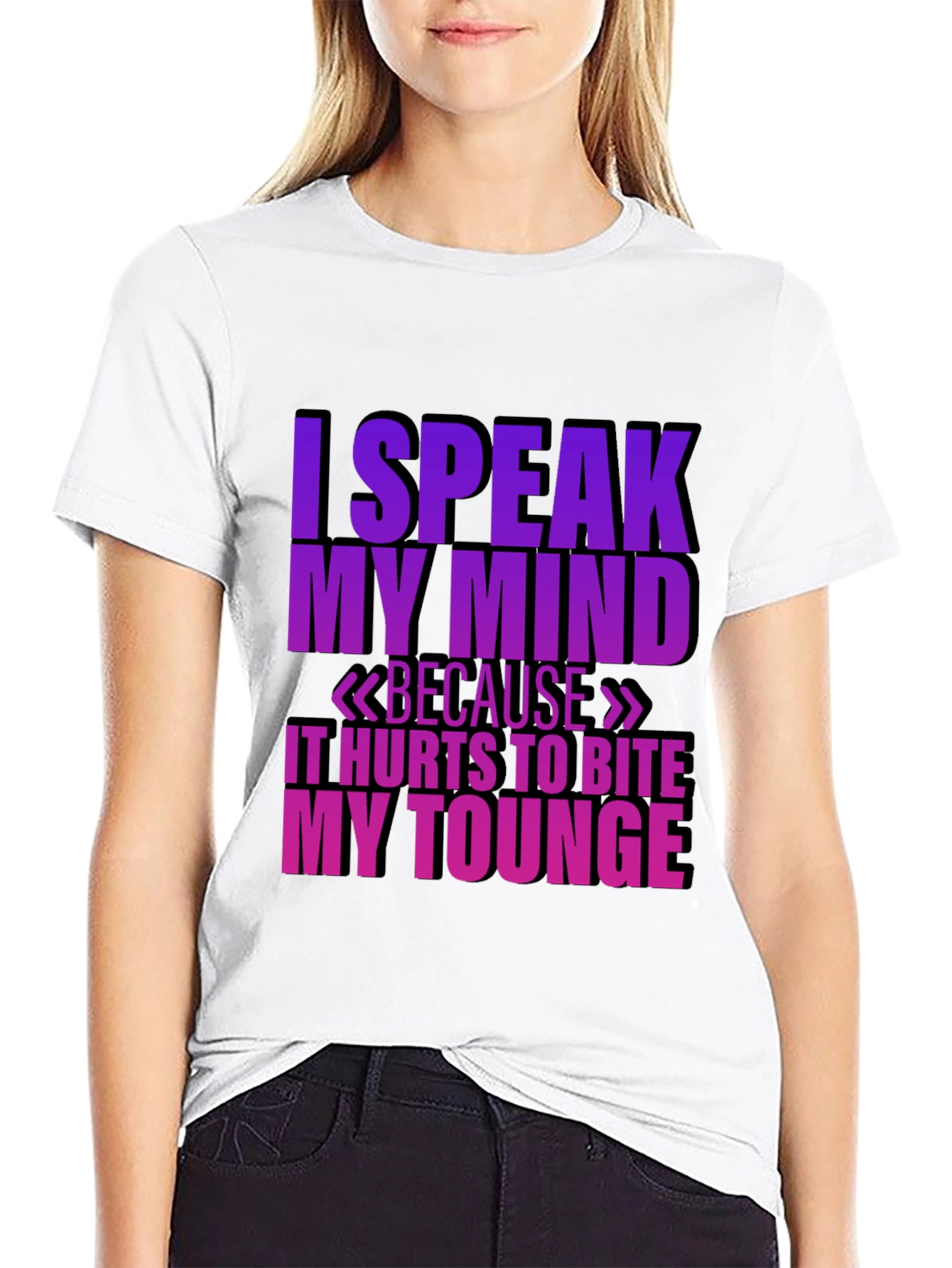 Speak My Mind Black T-Shirt