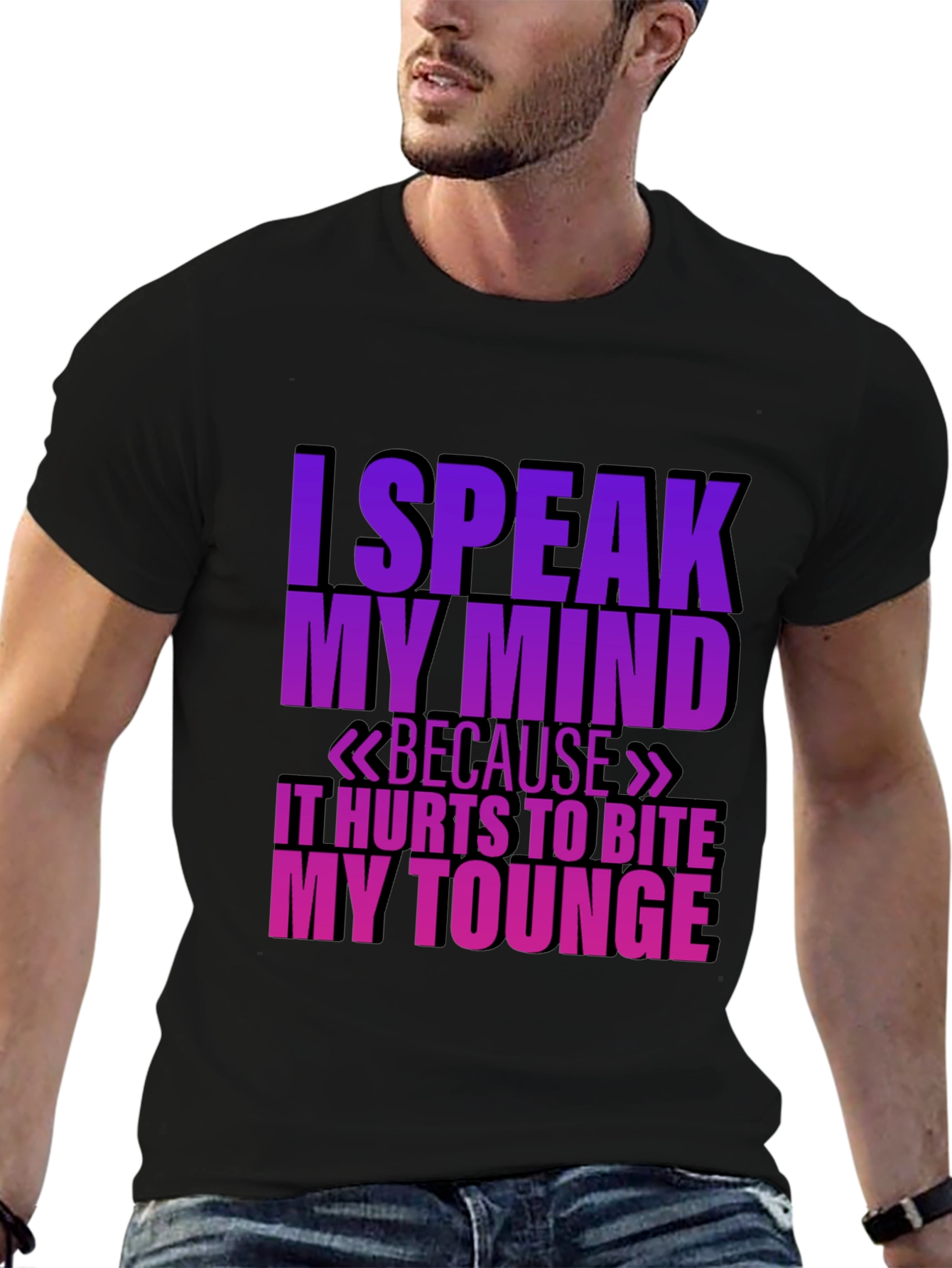 Speak My Mind Black T-Shirt
