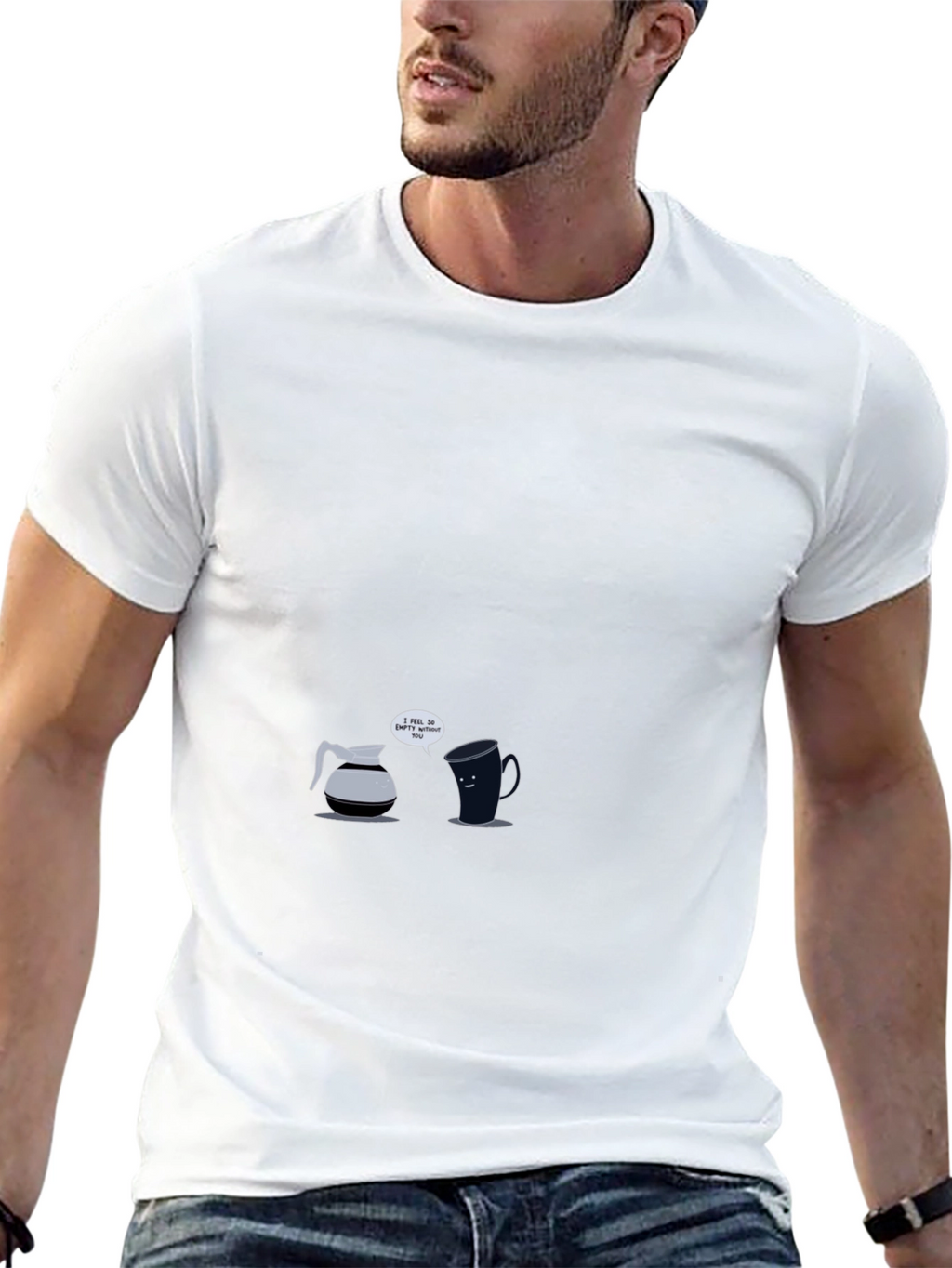 Funny Coffee Relationship Black T-Shirt