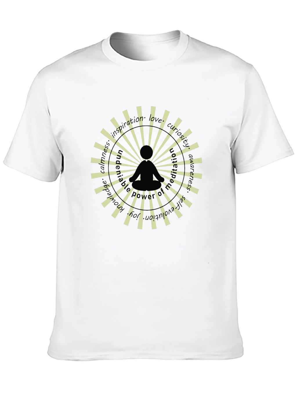 Meditative Mandala T-Shirt - Black