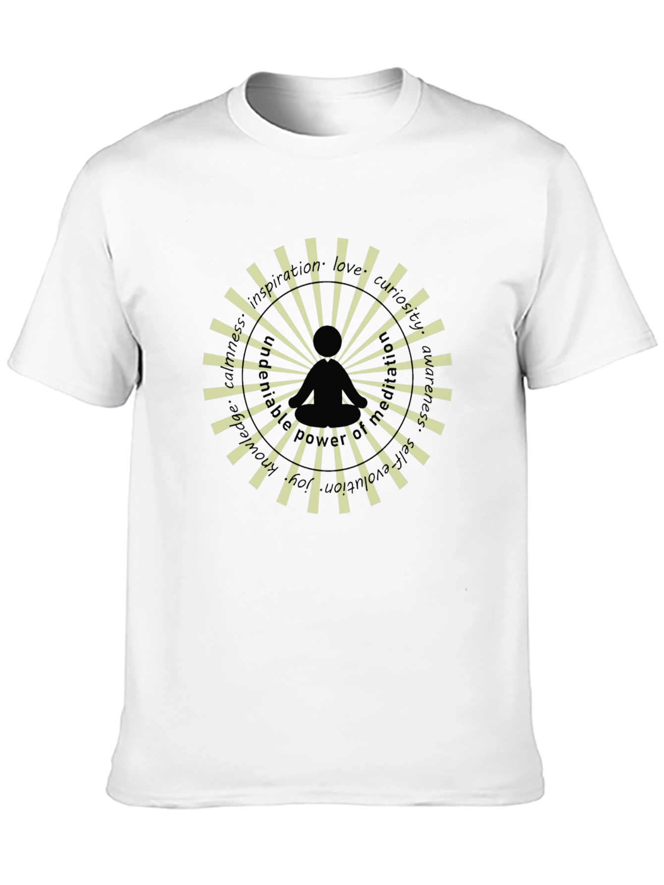 Meditative Mandala T-Shirt - Black
