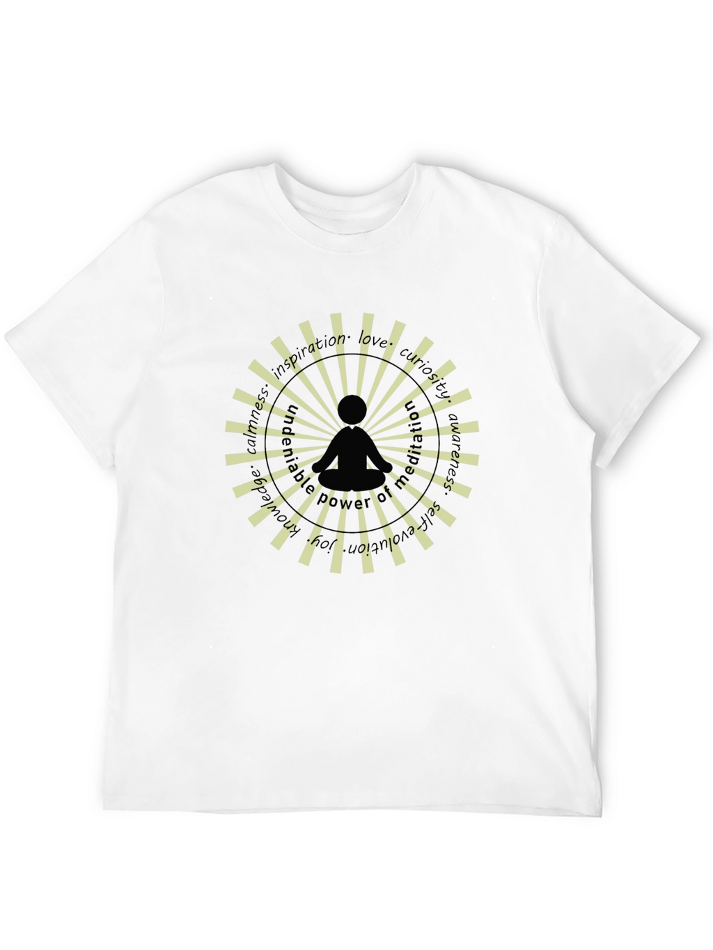 Meditative Mandala T-Shirt - Black