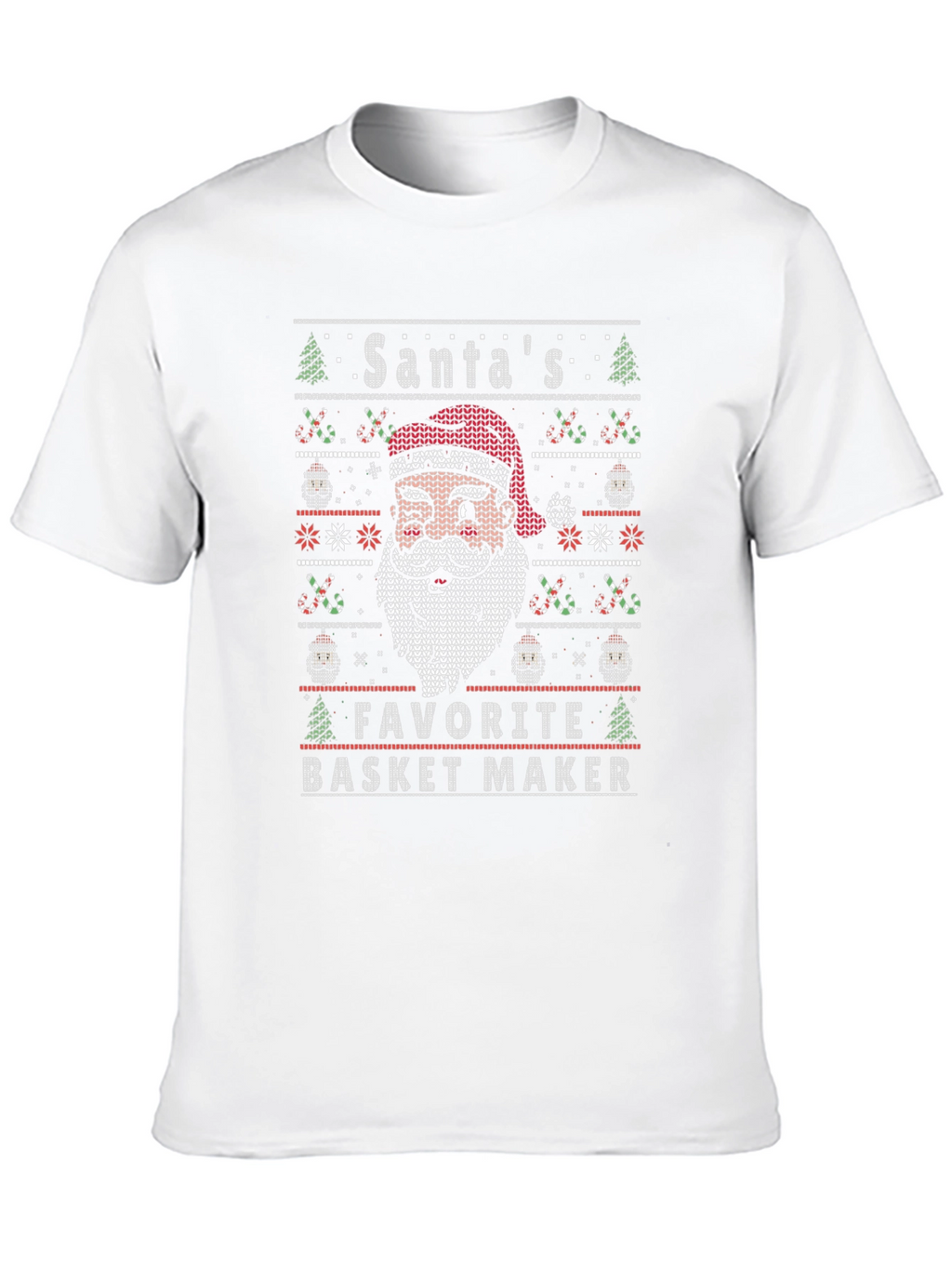 Santas Favorite Basket Maker Black T-Shirt