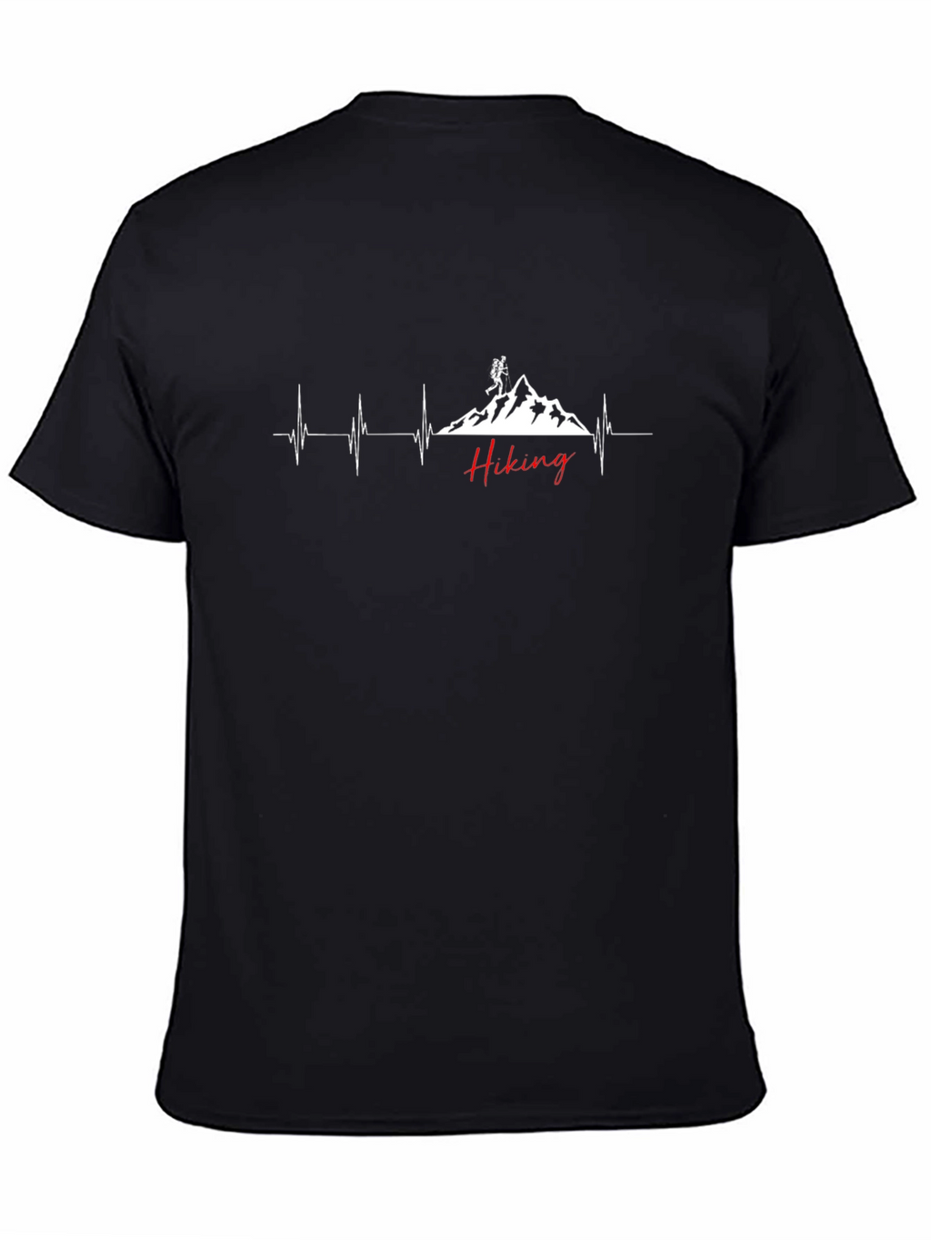 Hiking Heartbeat Graphic T-Shirt - Adventure Ready