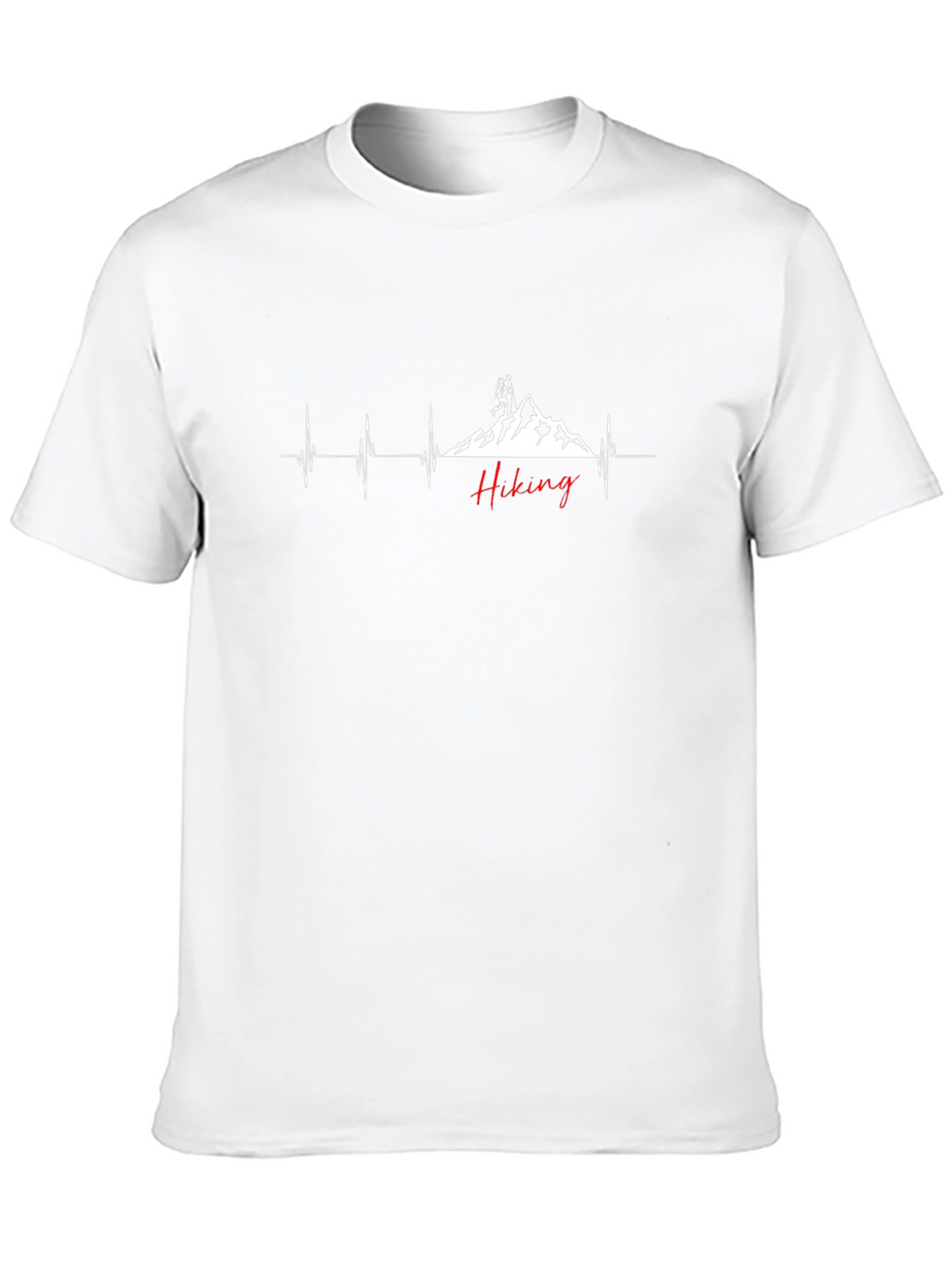 Hiking Heartbeat Graphic T-Shirt - Adventure Ready