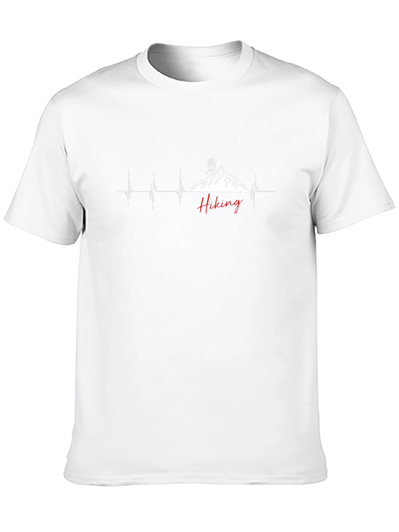 Hiking Heartbeat Graphic T-Shirt - Adventure Ready