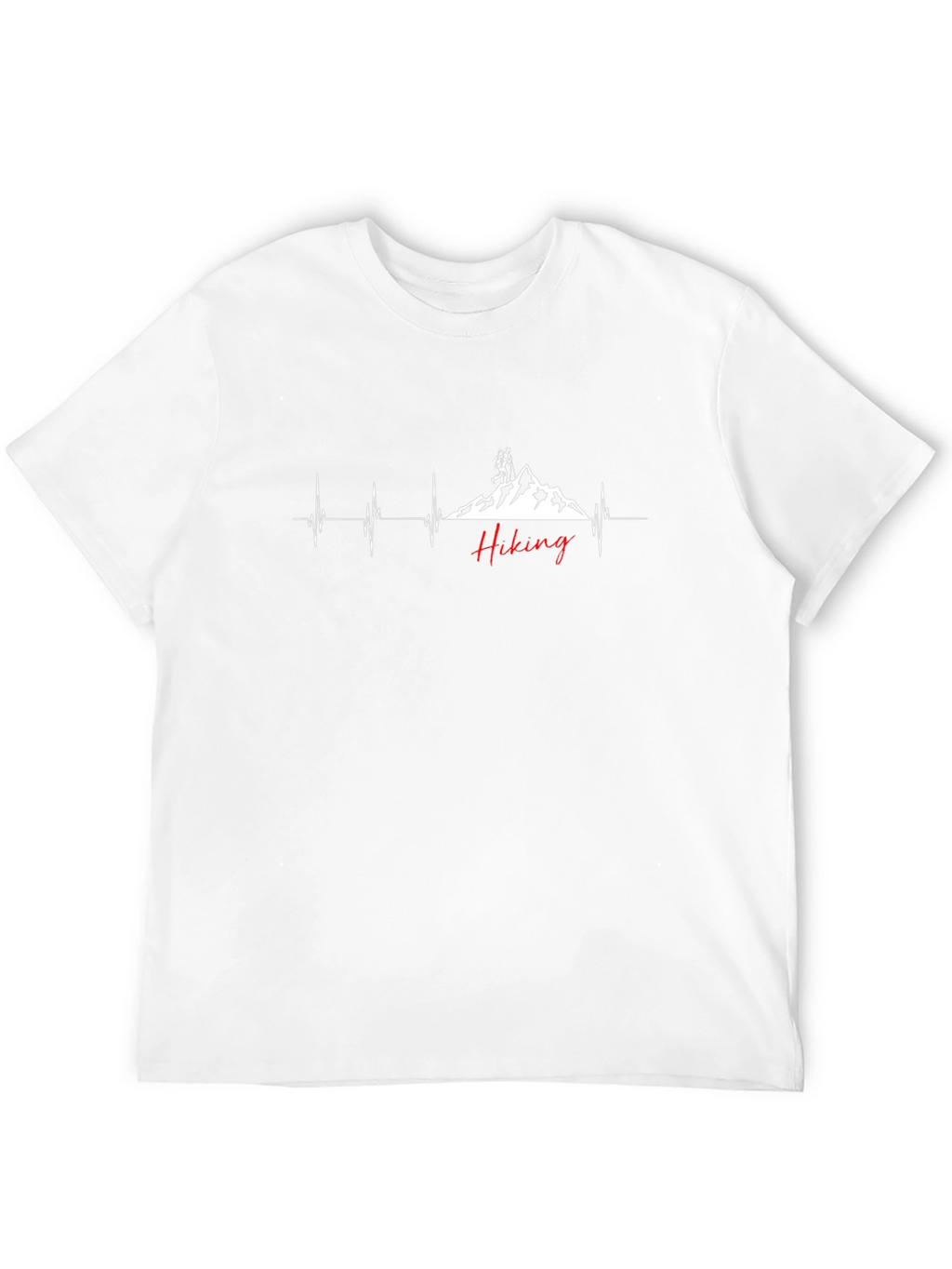 Hiking Heartbeat Graphic T-Shirt - Adventure Ready
