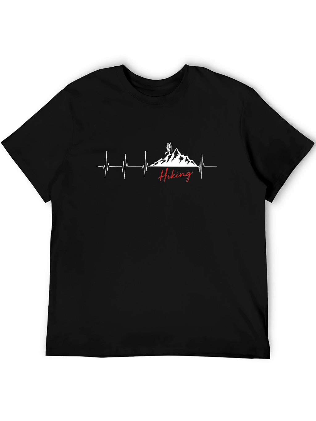 Hiking Heartbeat Graphic T-Shirt - Adventure Ready