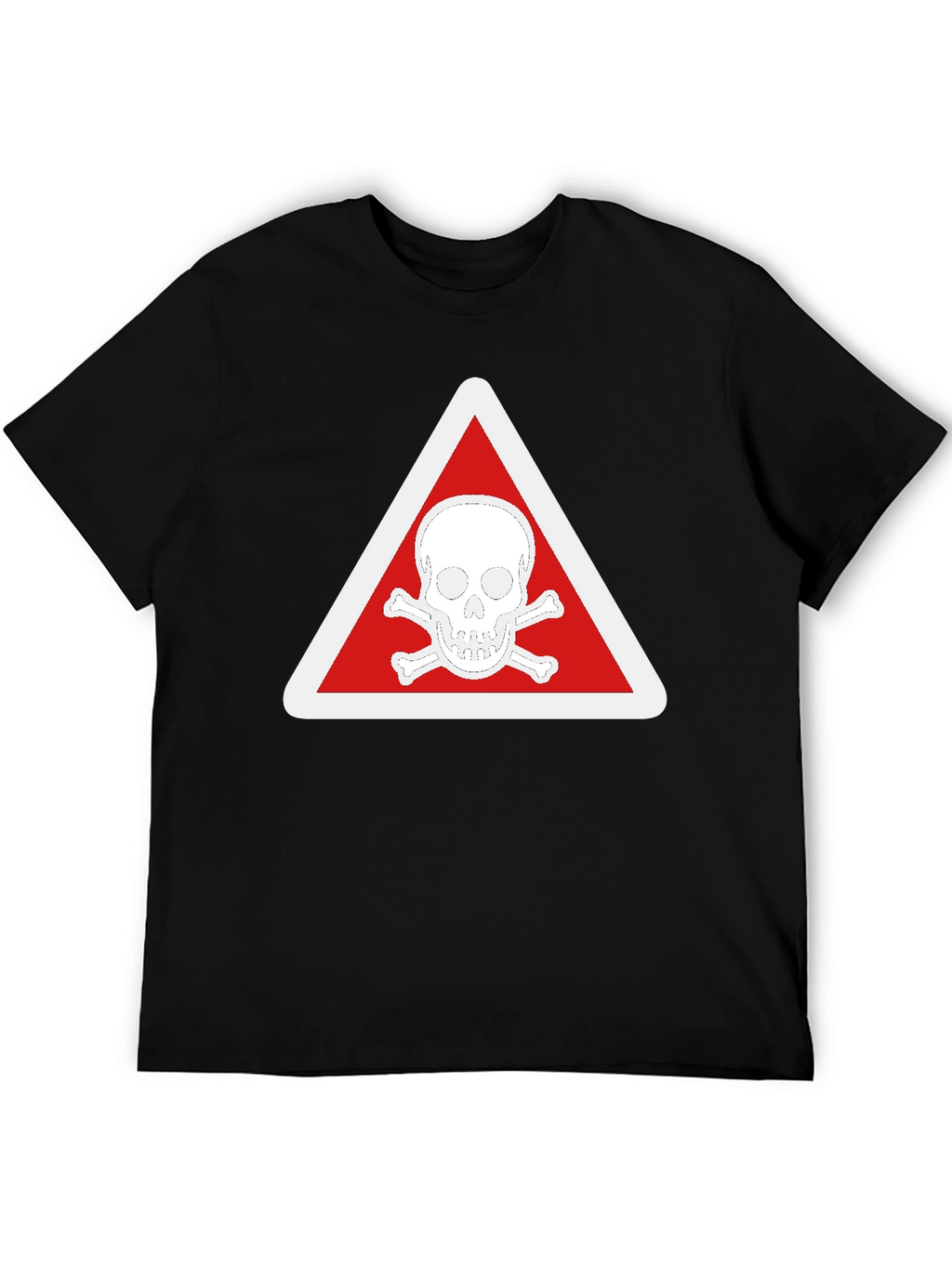 Skull & Crossbones T-Shirt - Red Triangle Design