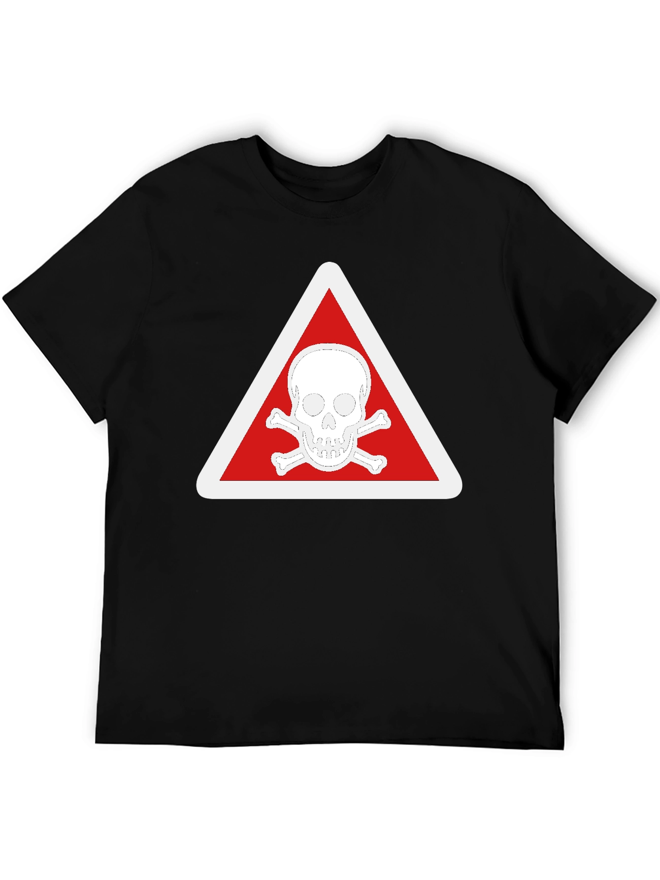 Skull & Crossbones T-Shirt - Red Triangle Design