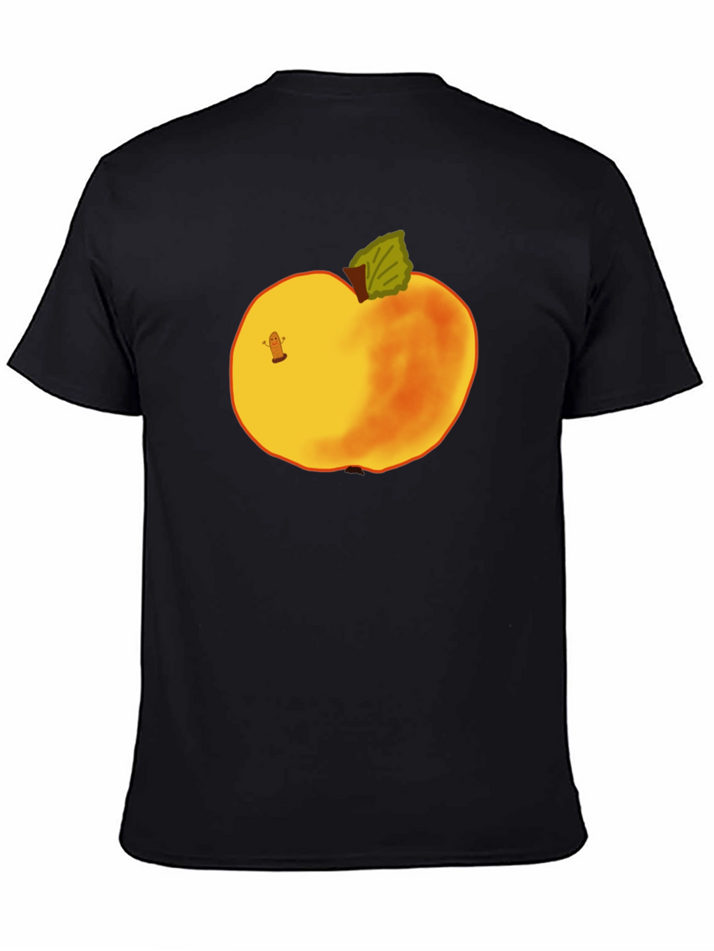 Whimsical Apple Graphic Tee - Unique Fruit Design