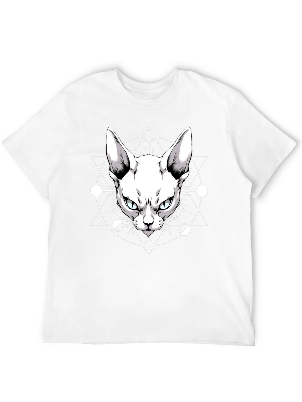 Occult Cat Graphic Tee - Mens Black T-Shirt