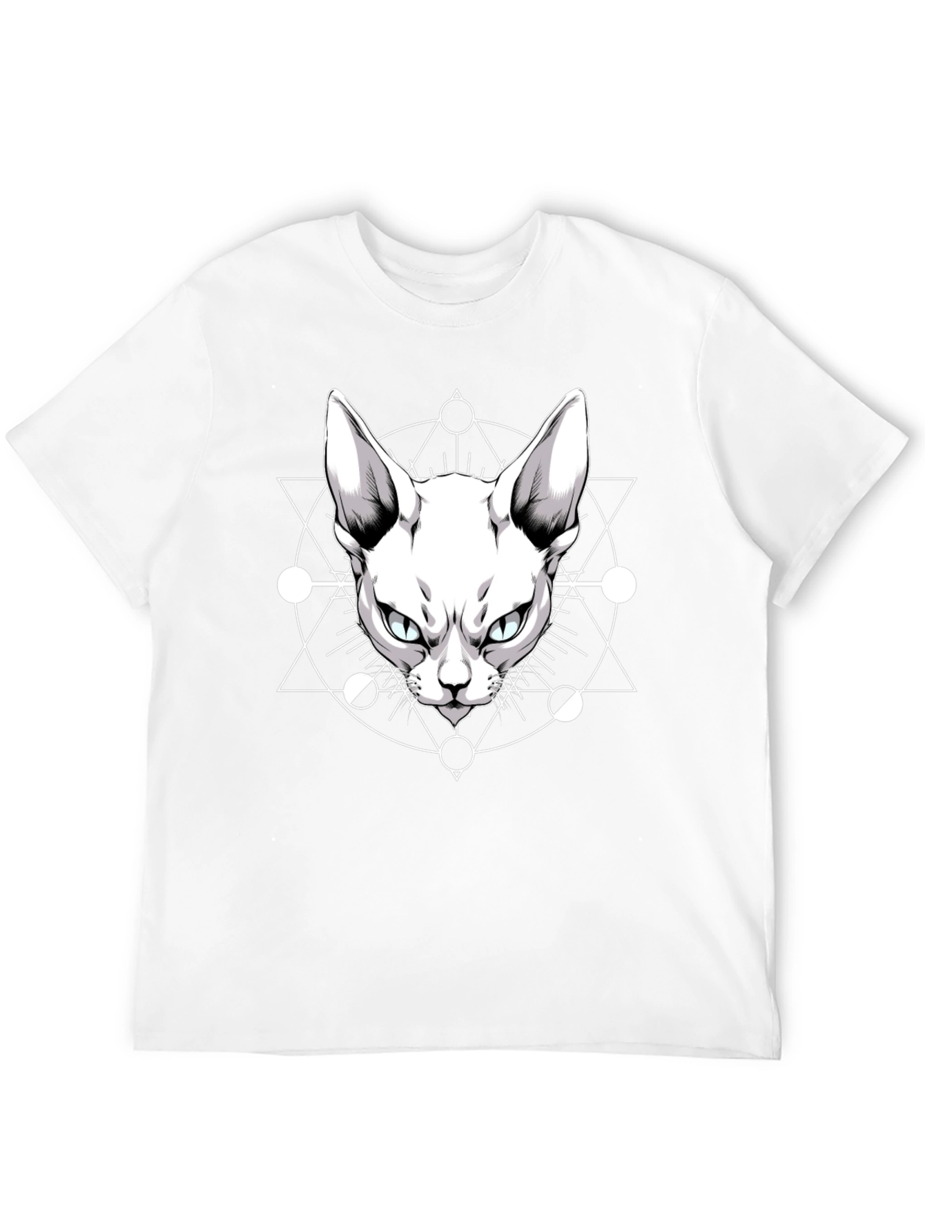 Occult Cat Graphic Tee - Mens Black T-Shirt