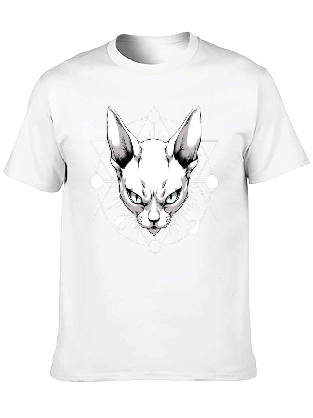 Occult Cat Graphic Tee - Mens Black T-Shirt