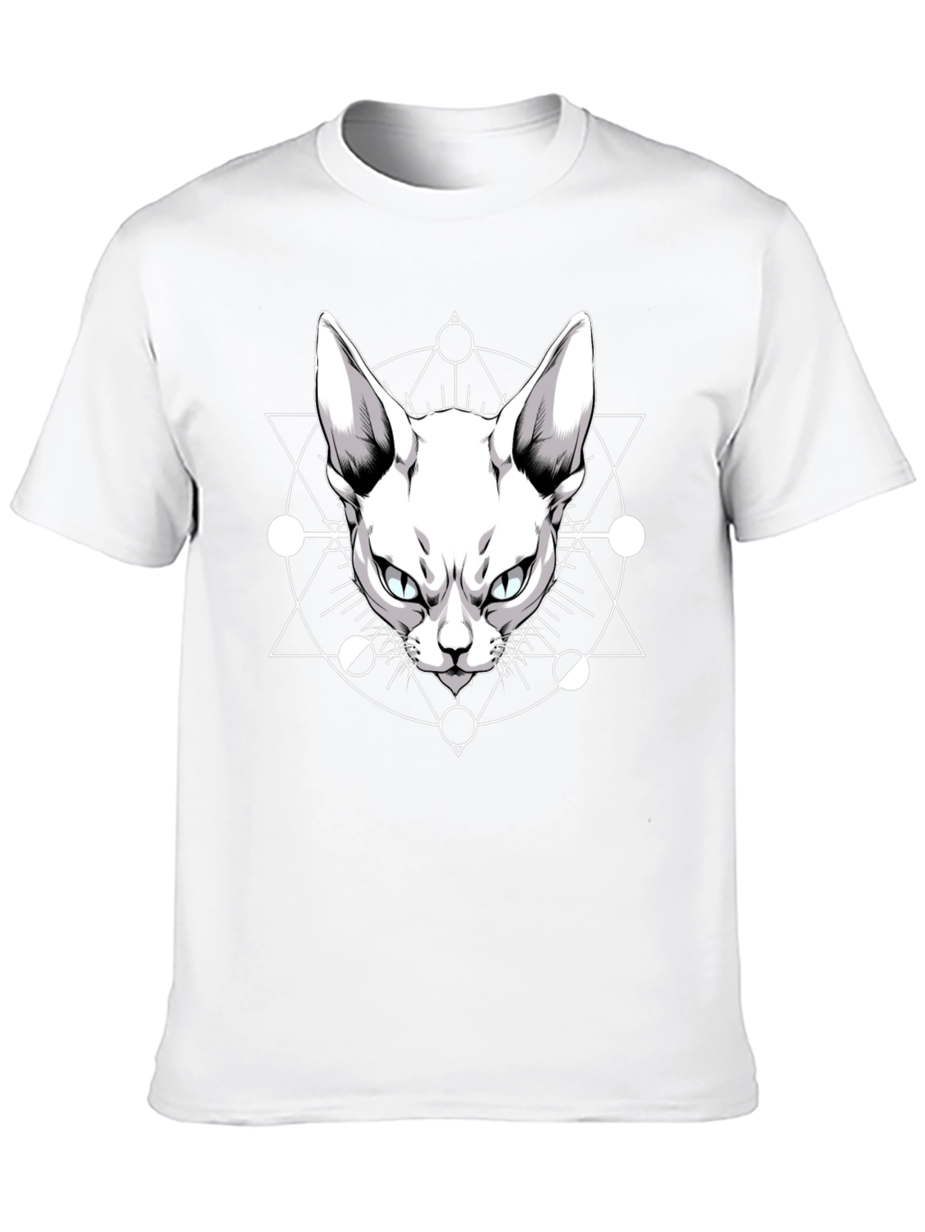 Occult Cat Graphic Tee - Mens Black T-Shirt