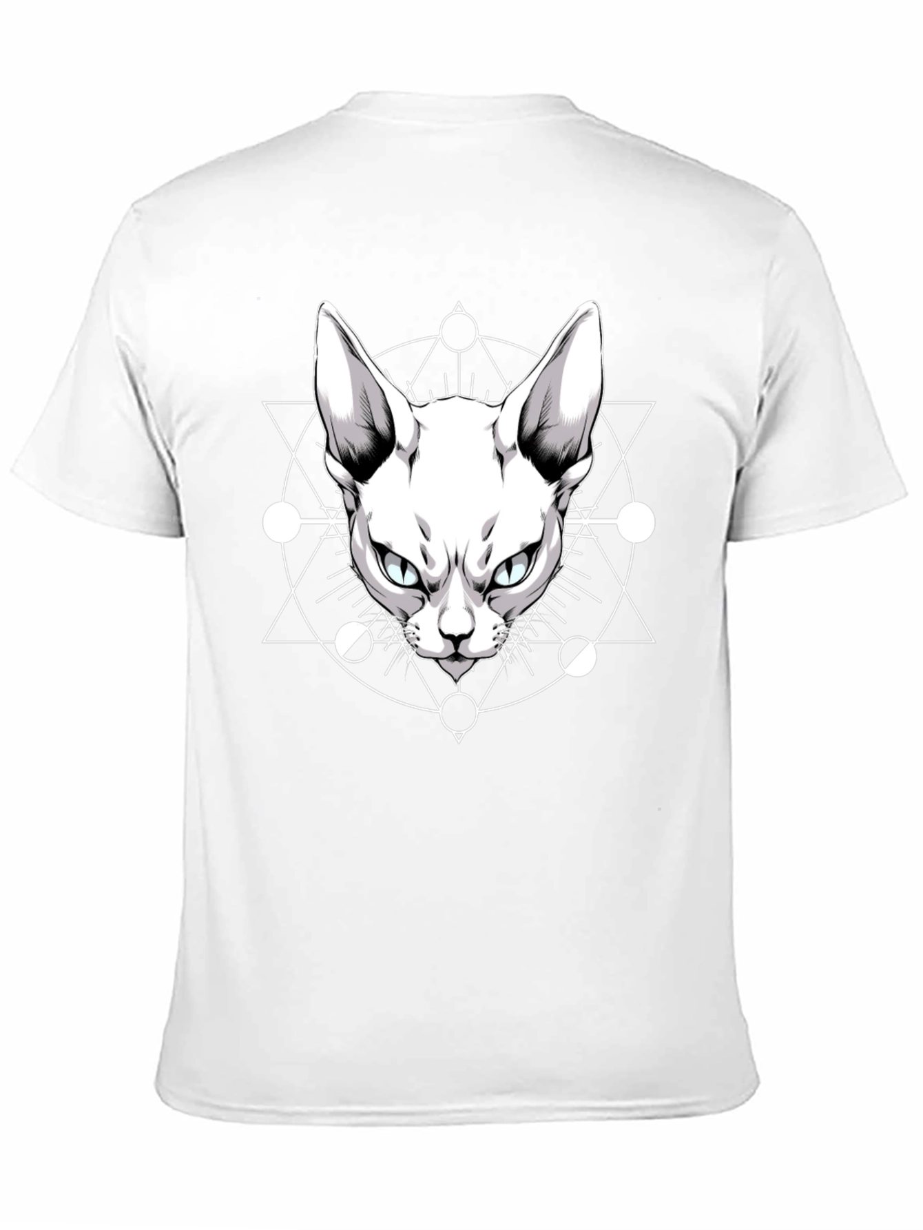 Occult Cat Graphic Tee - Mens Black T-Shirt