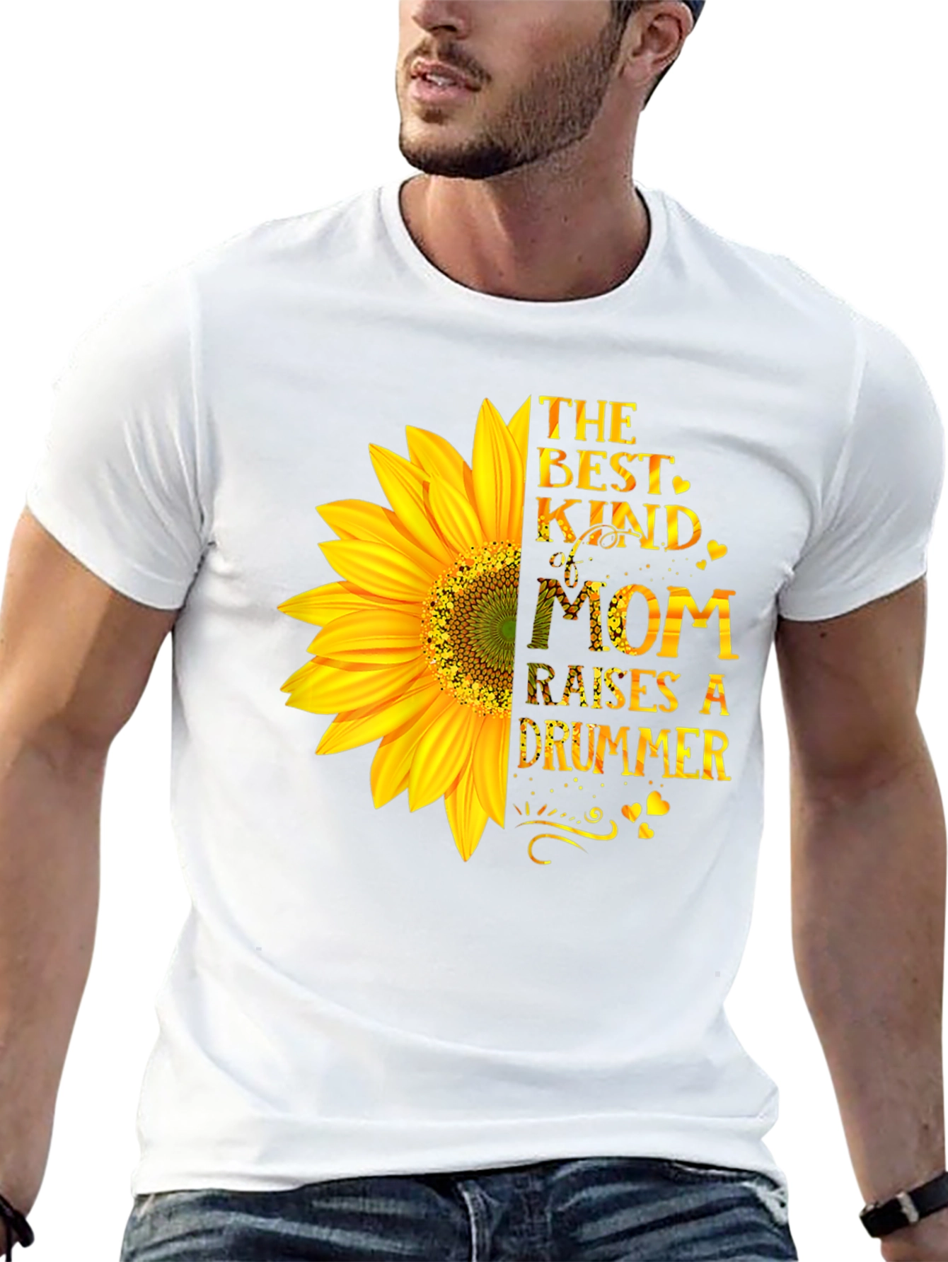 Best Kind of Mom Sunflower Graphic T-Shirt