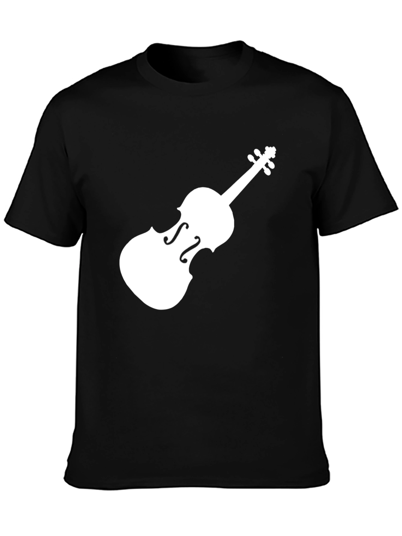 Musical Violin T-Shirt - Black