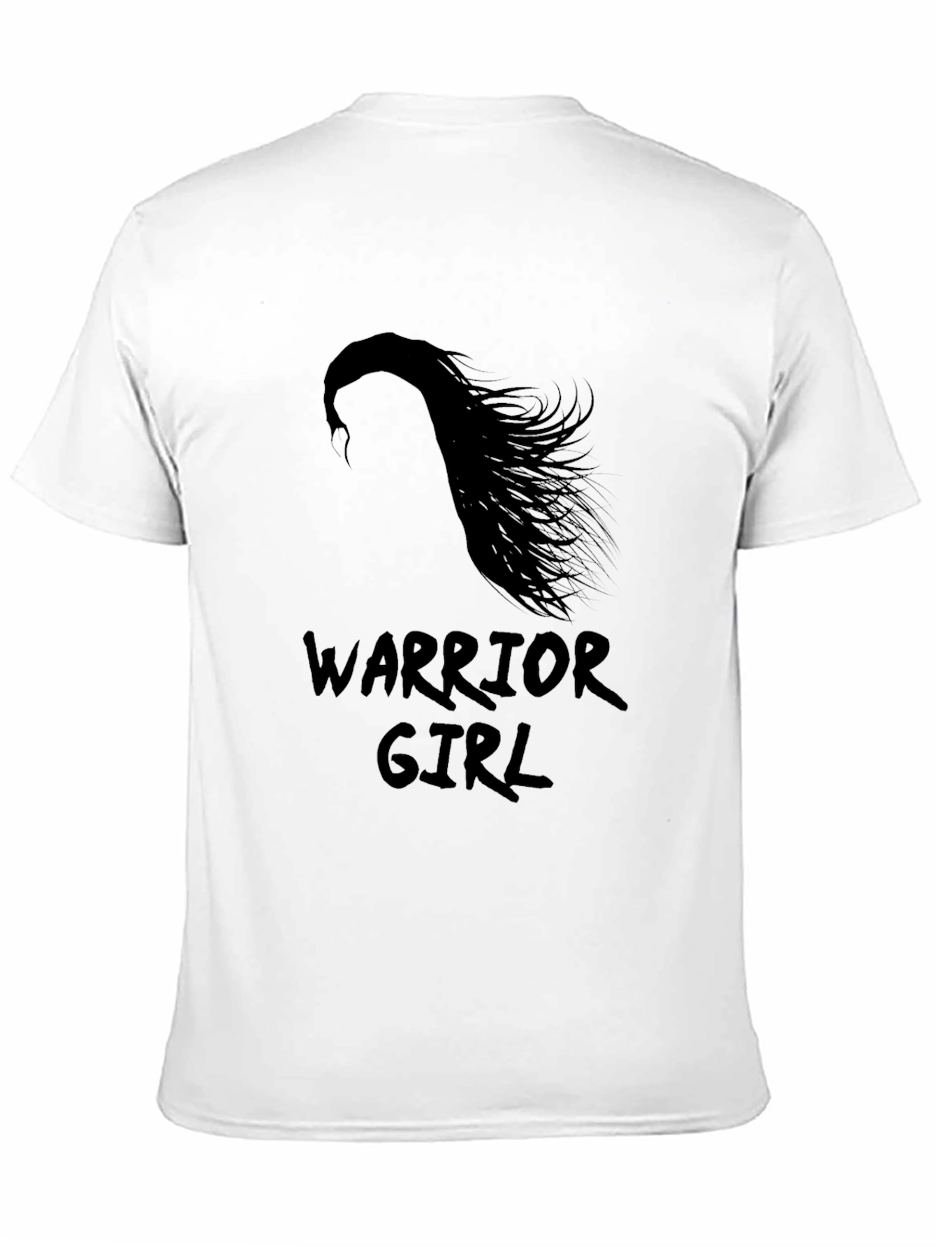 Warrior Girl Black Graphic T-Shirt