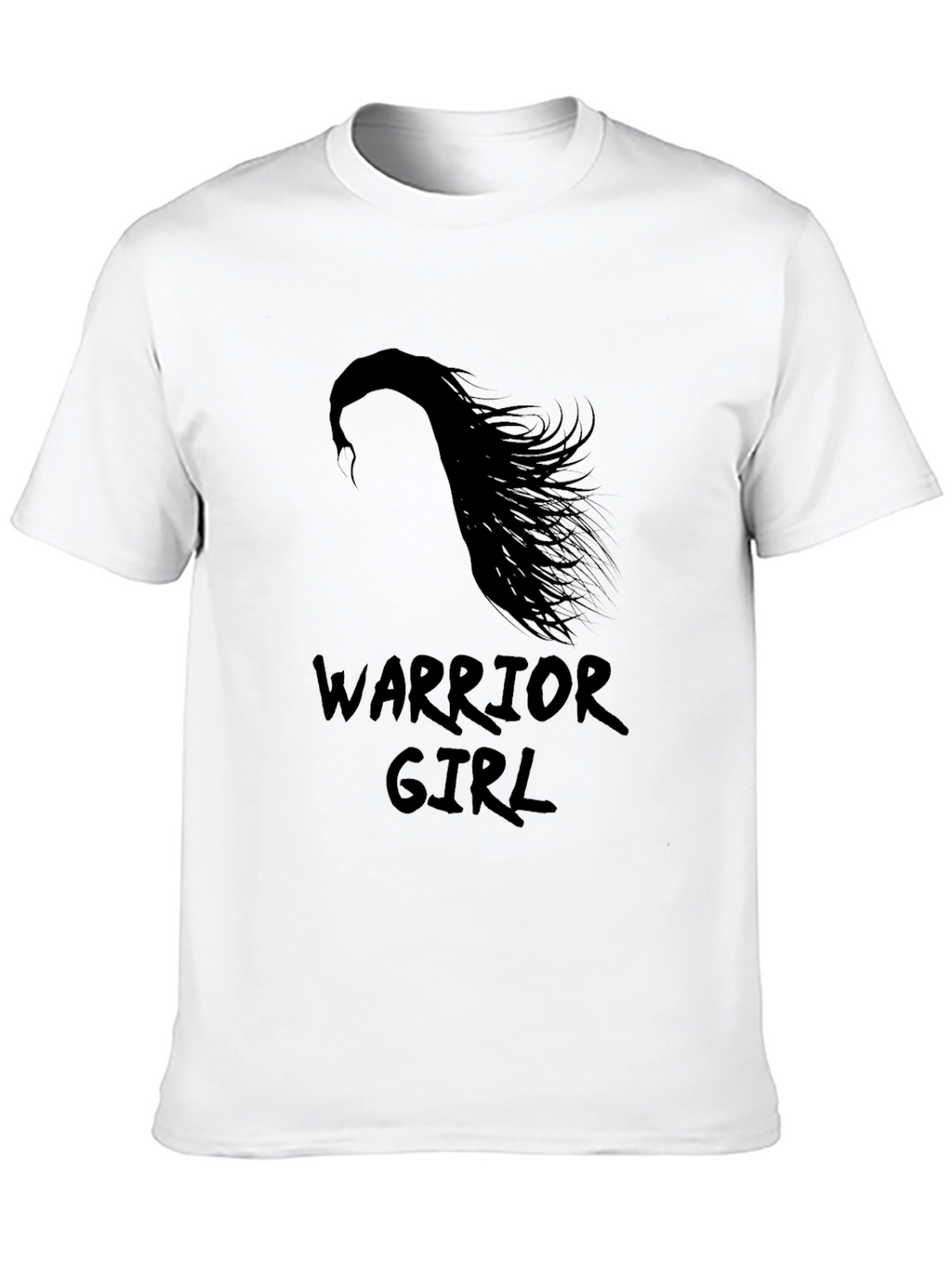 Warrior Girl Black Graphic T-Shirt