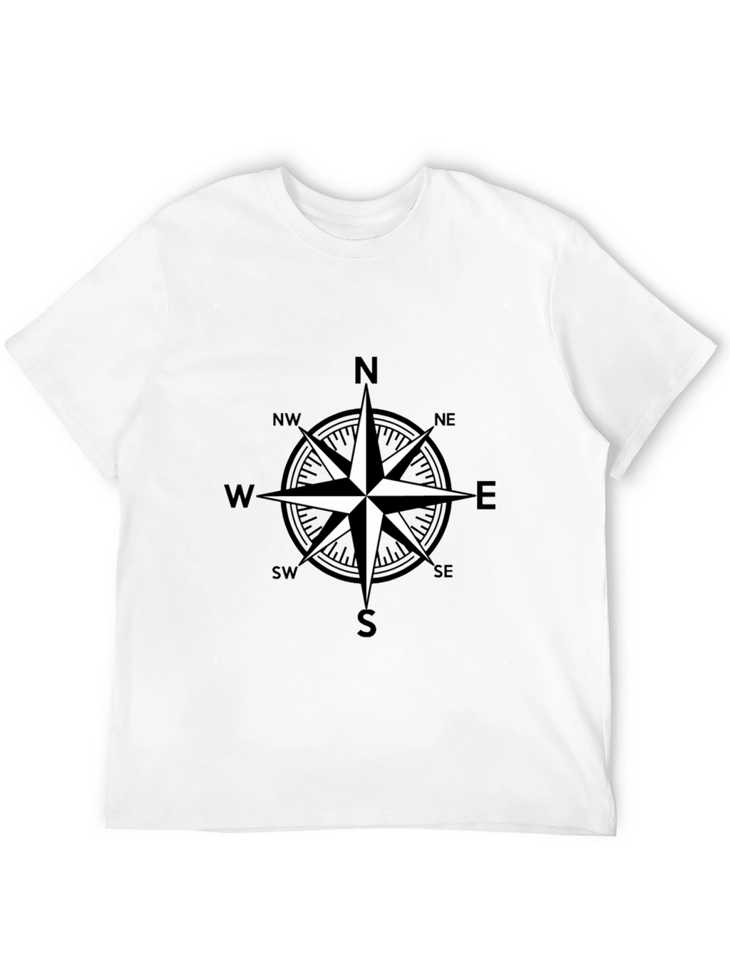 Compass Rose Graphic Tee - Black