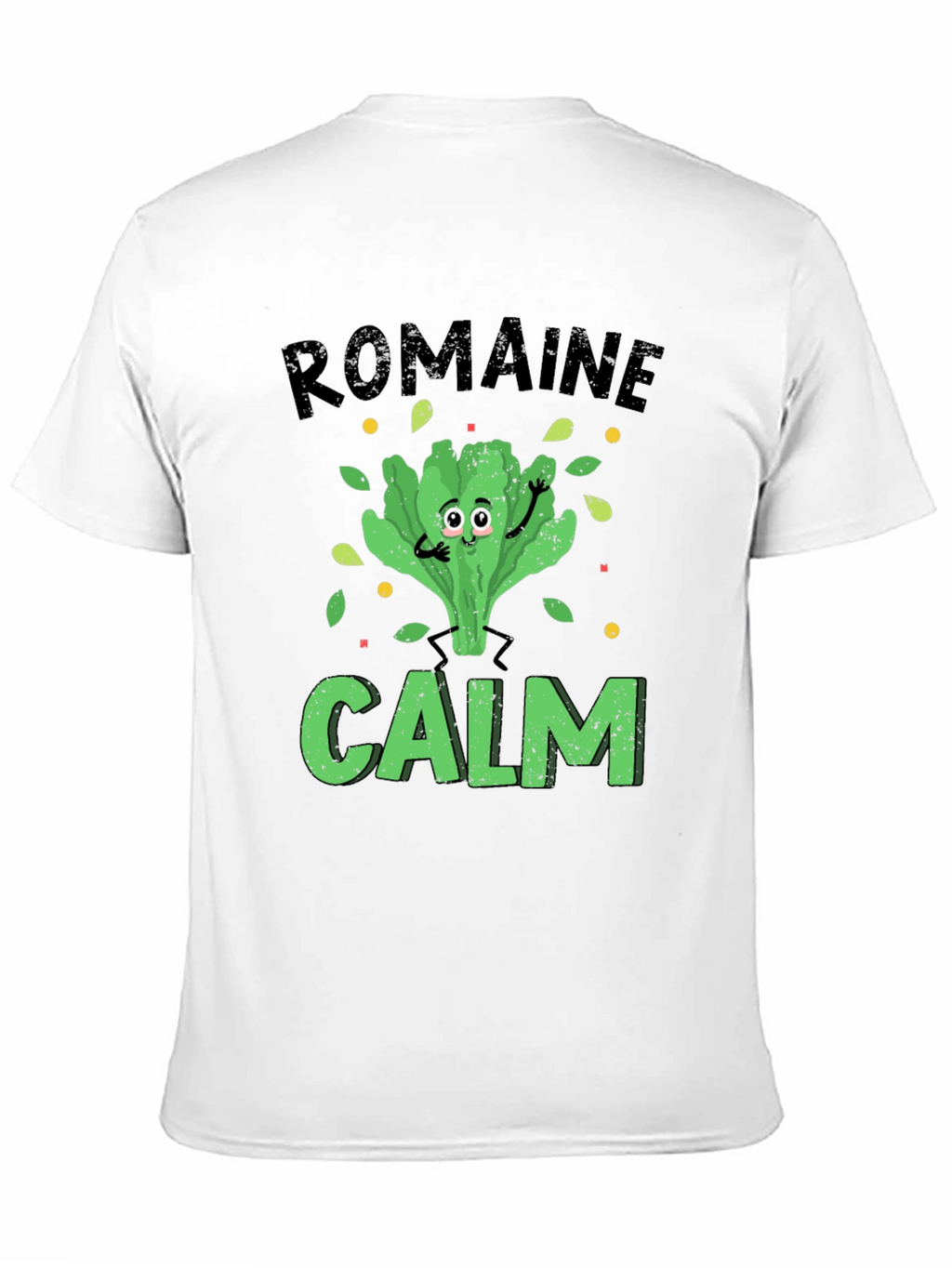 Romaine Calm Mens Graphic T-Shirt Black