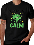 Romaine Calm Mens Graphic T-Shirt Black