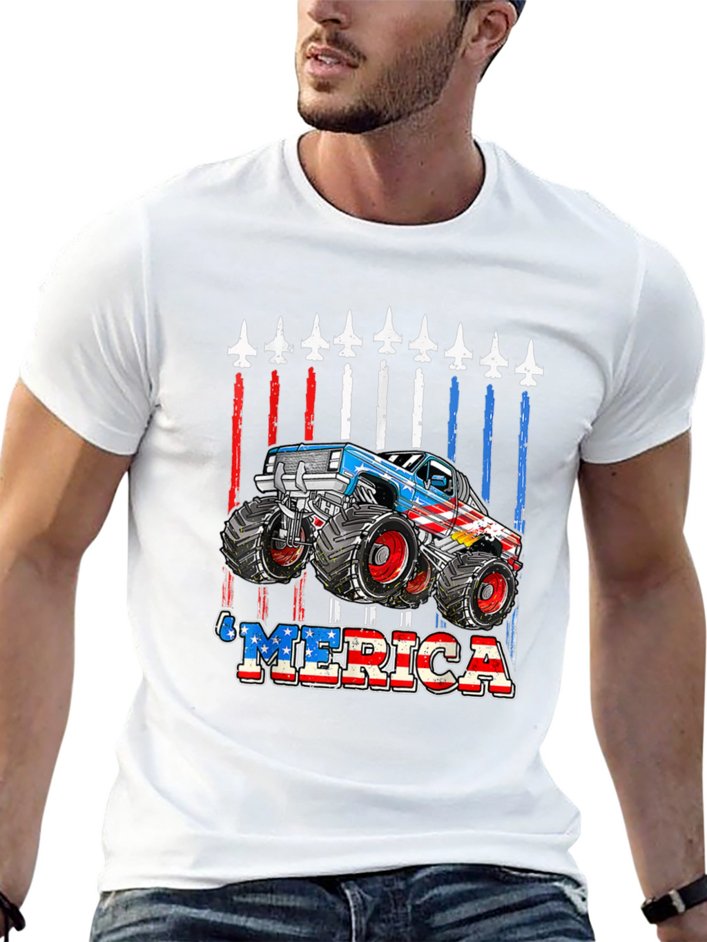 Patriotic Monster Truck T-Shirt