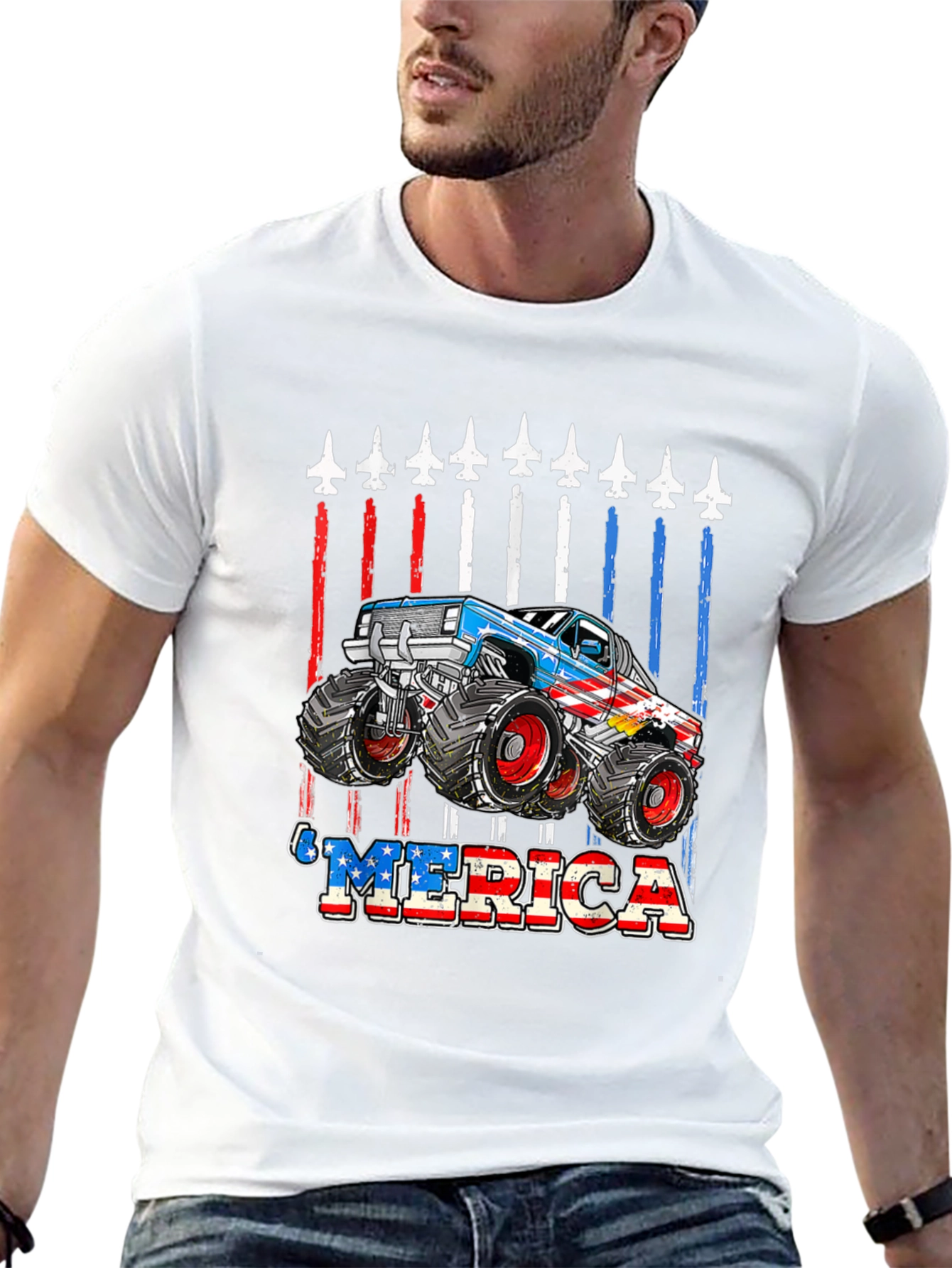 Patriotic Monster Truck T-Shirt