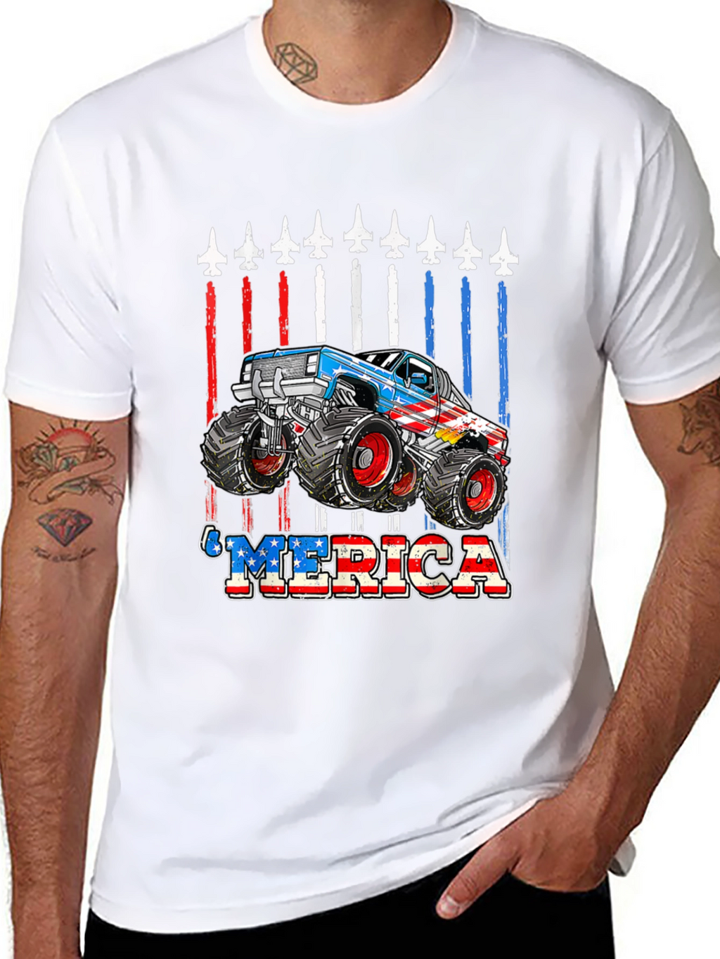 Patriotic Monster Truck T-Shirt