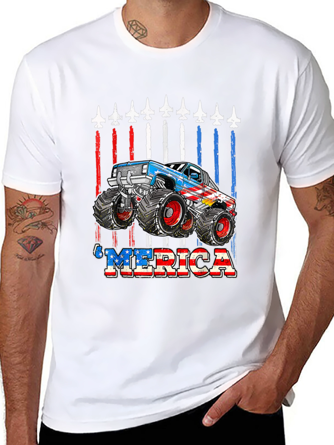 Patriotic Monster Truck T-Shirt